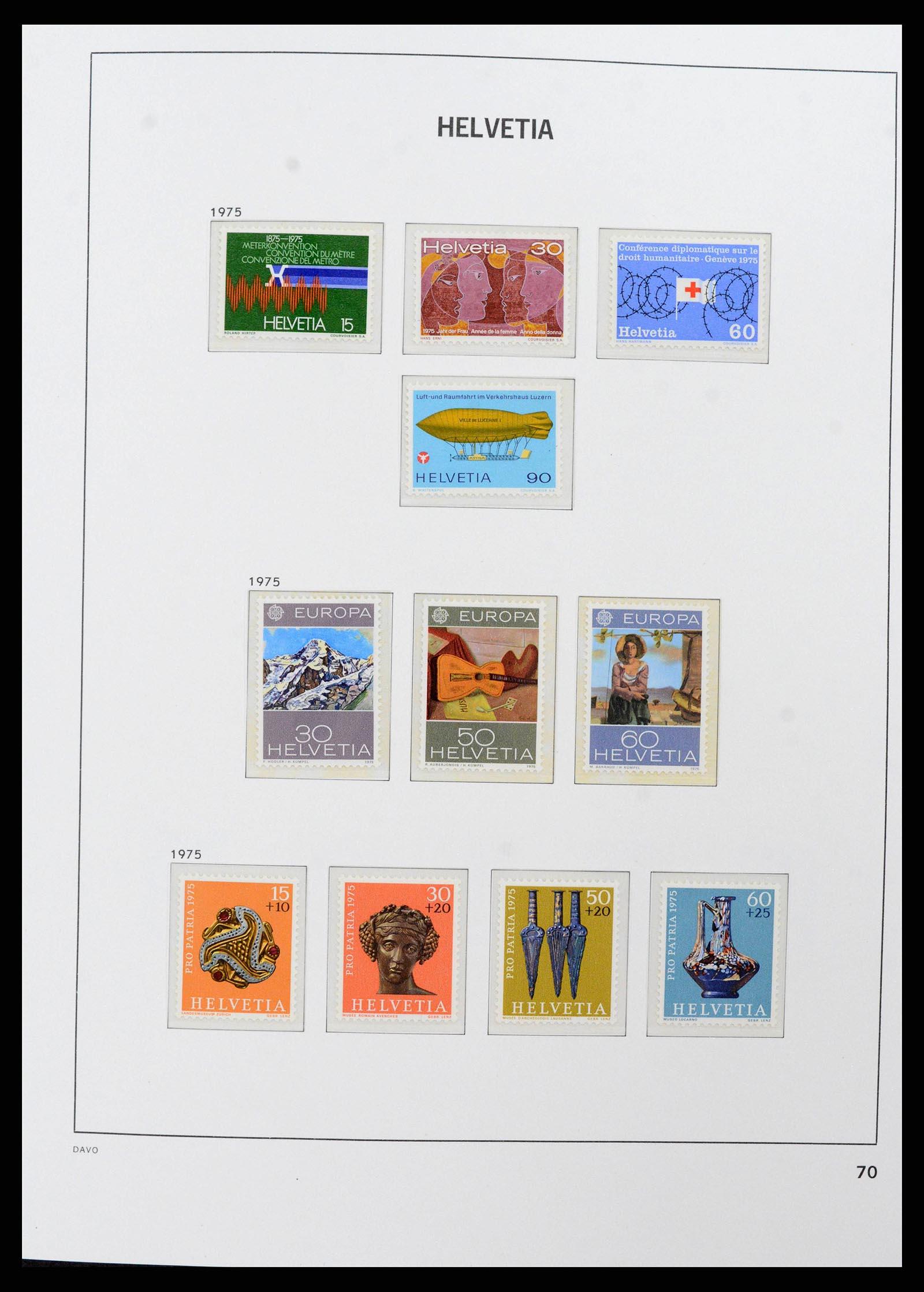 38952 0058 - Postzegelverzameling 38952 Zwitserland 1945-1989.