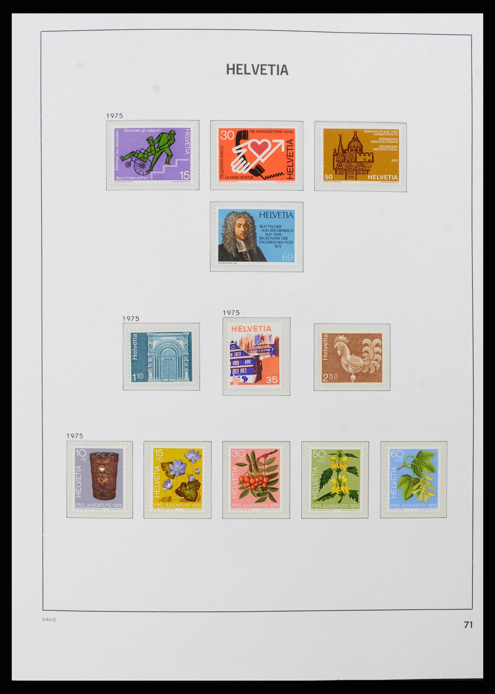 38952 0059 - Postzegelverzameling 38952 Zwitserland 1945-1989.