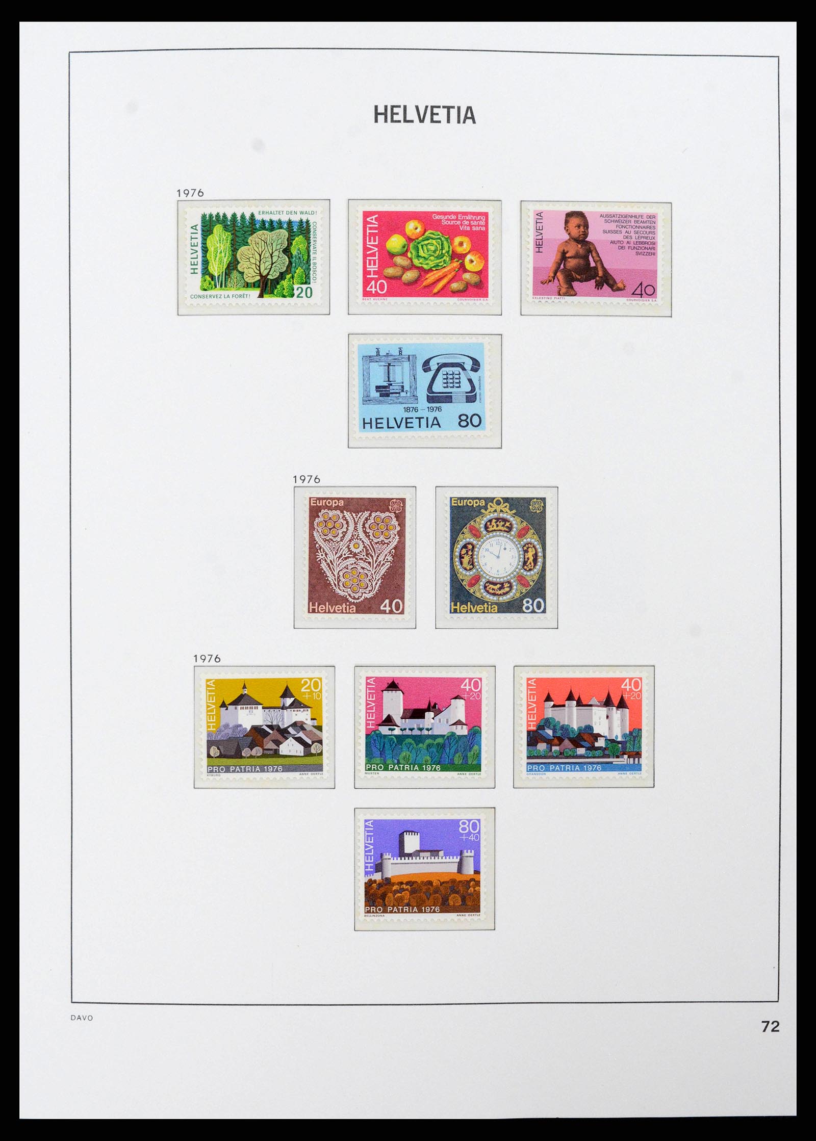 38952 0060 - Postzegelverzameling 38952 Zwitserland 1945-1989.