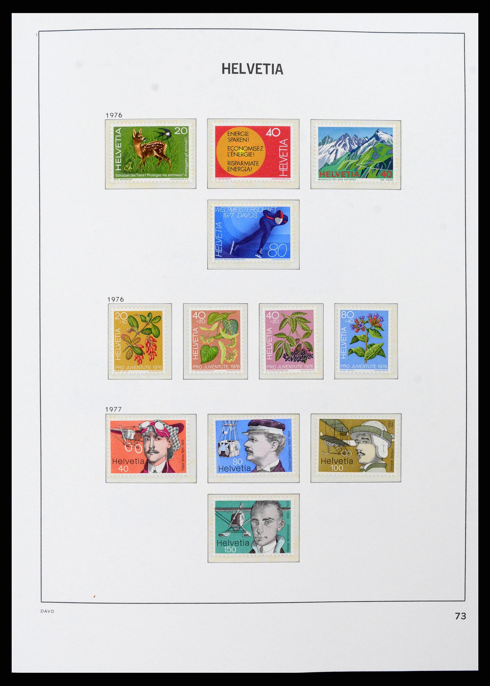 38952 0061 - Postzegelverzameling 38952 Zwitserland 1945-1989.