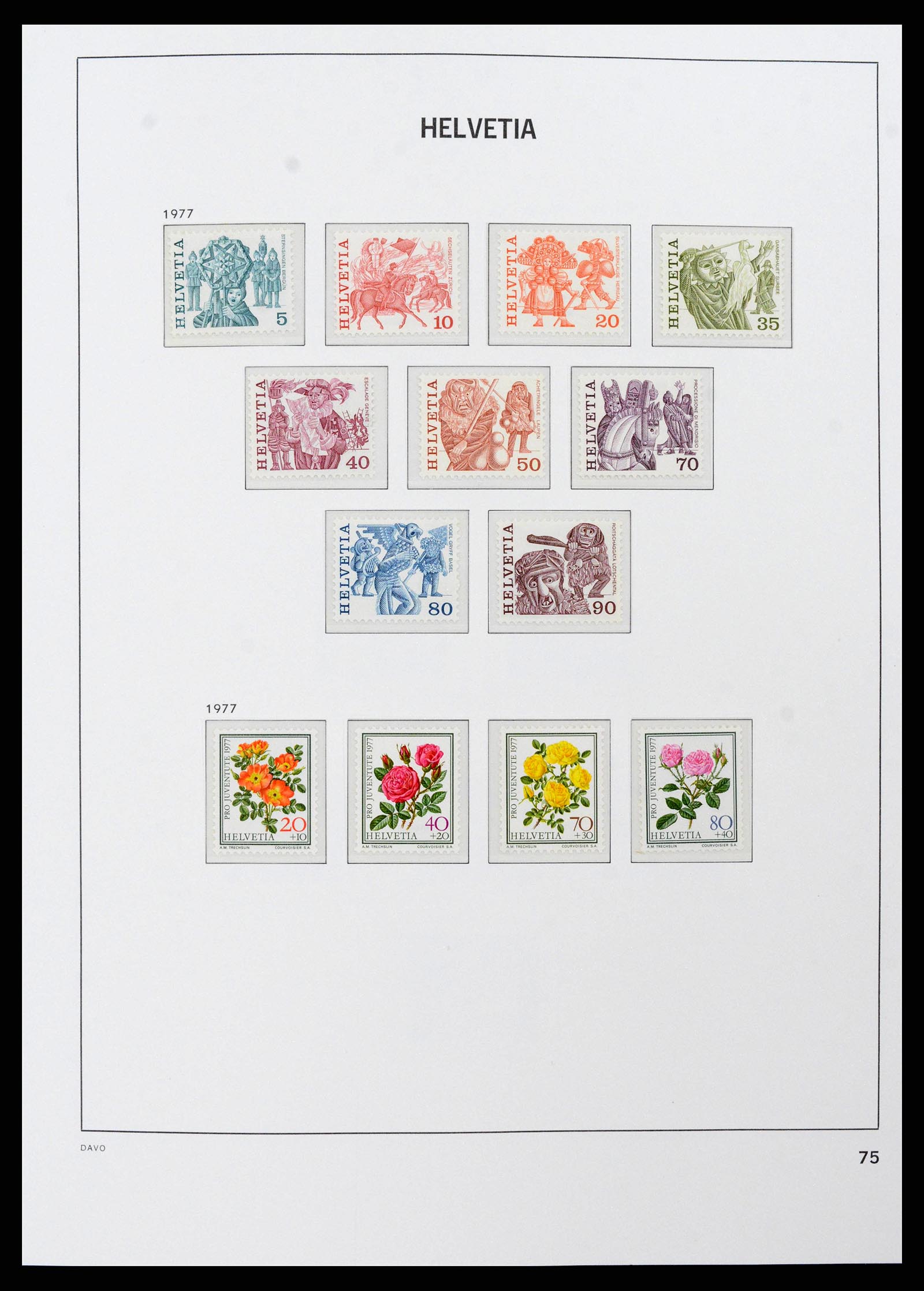 38952 0063 - Postzegelverzameling 38952 Zwitserland 1945-1989.