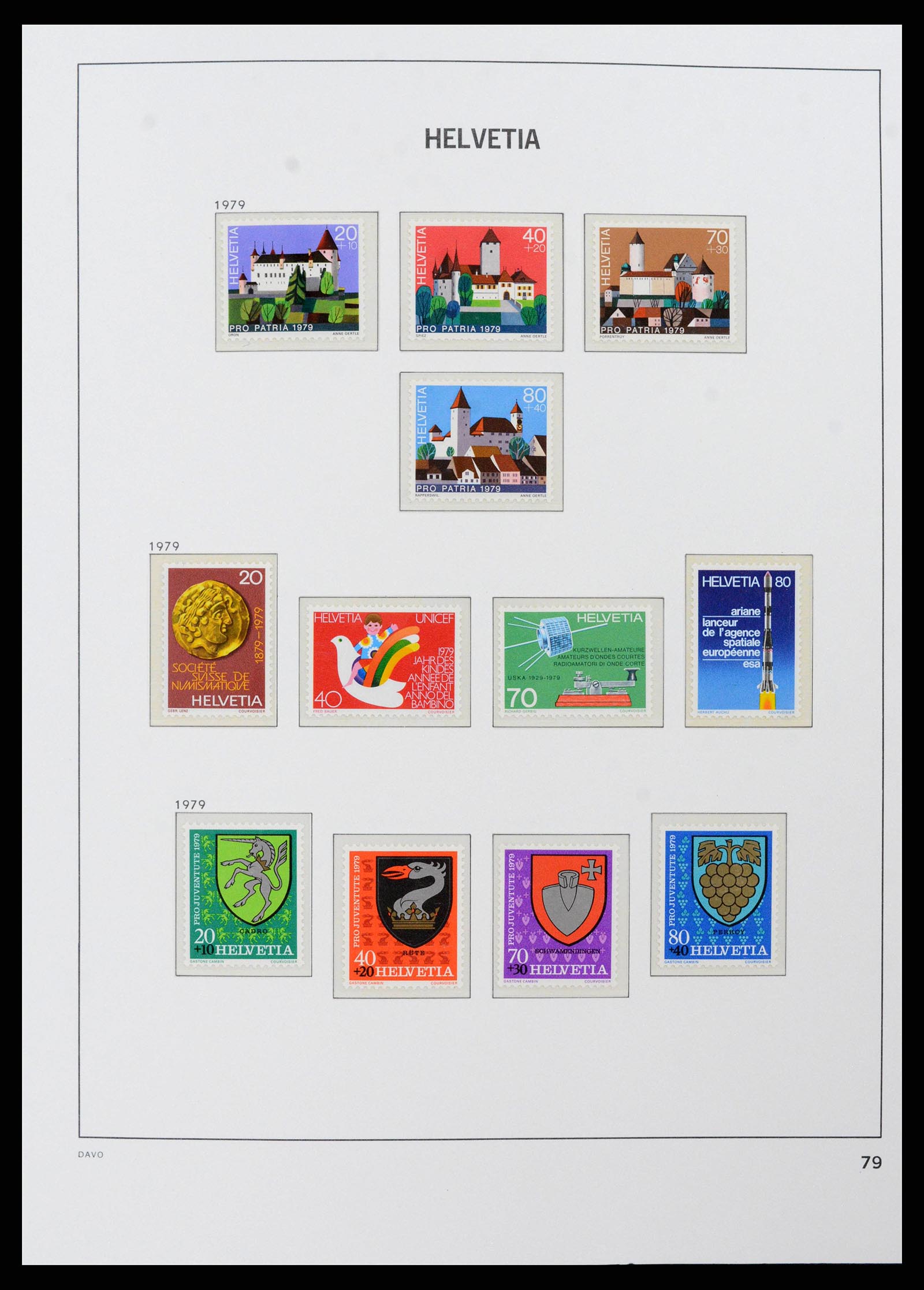 38952 0067 - Postzegelverzameling 38952 Zwitserland 1945-1989.
