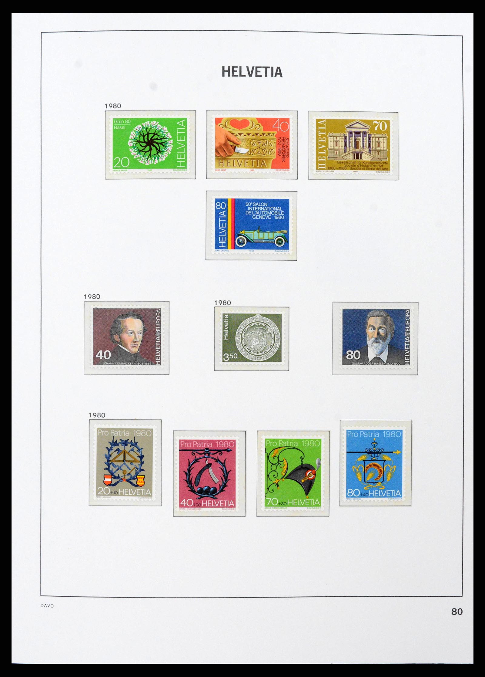 38952 0068 - Postzegelverzameling 38952 Zwitserland 1945-1989.