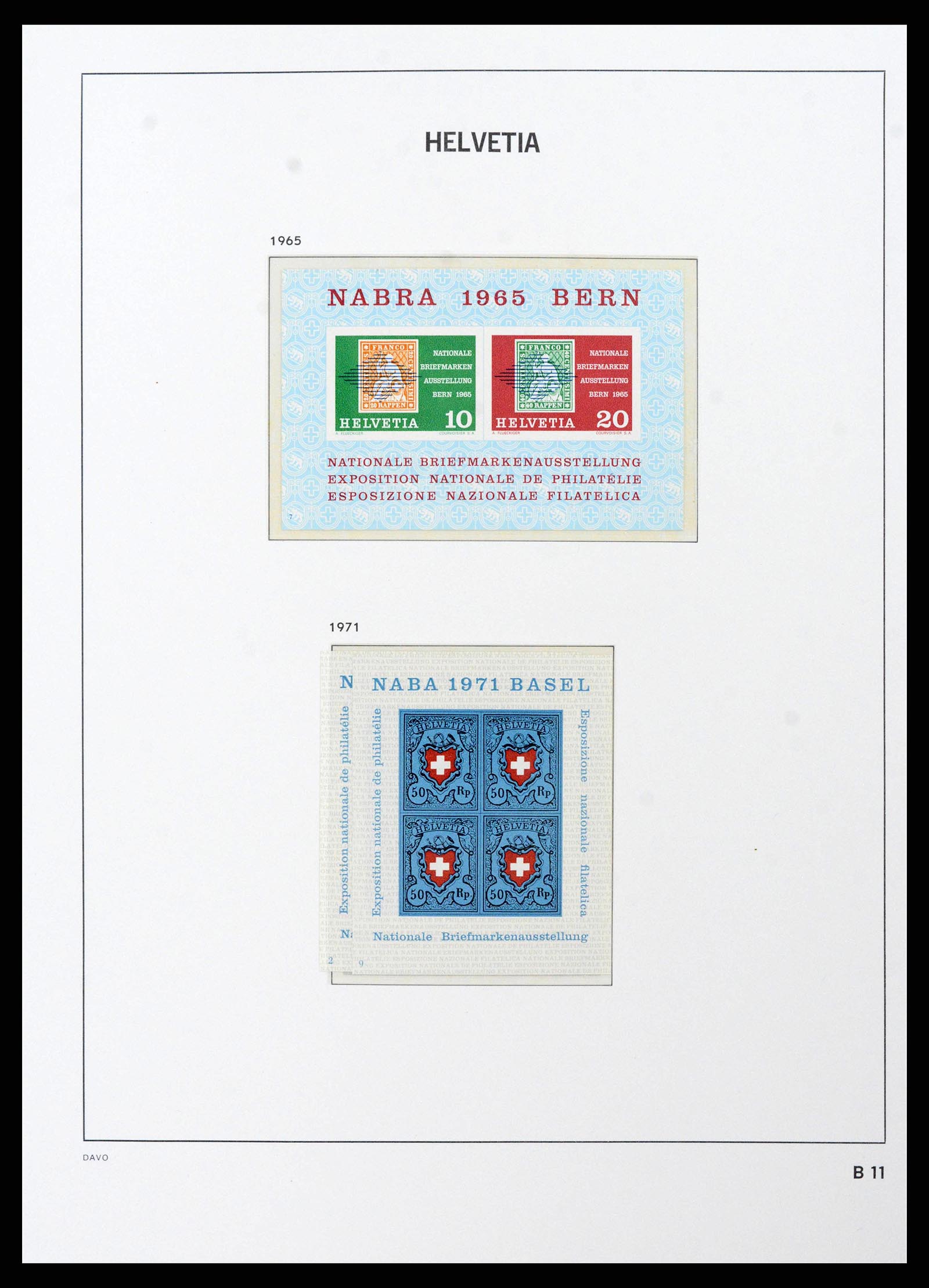 38952 0090 - Postzegelverzameling 38952 Zwitserland 1945-1989.