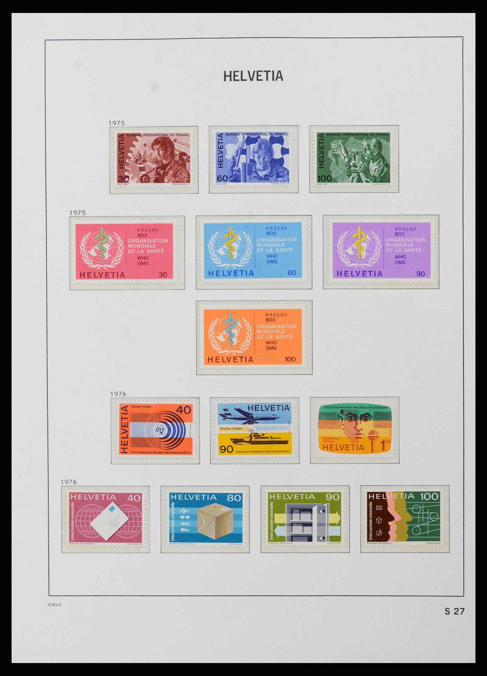 38952 0098 - Postzegelverzameling 38952 Zwitserland 1945-1989.