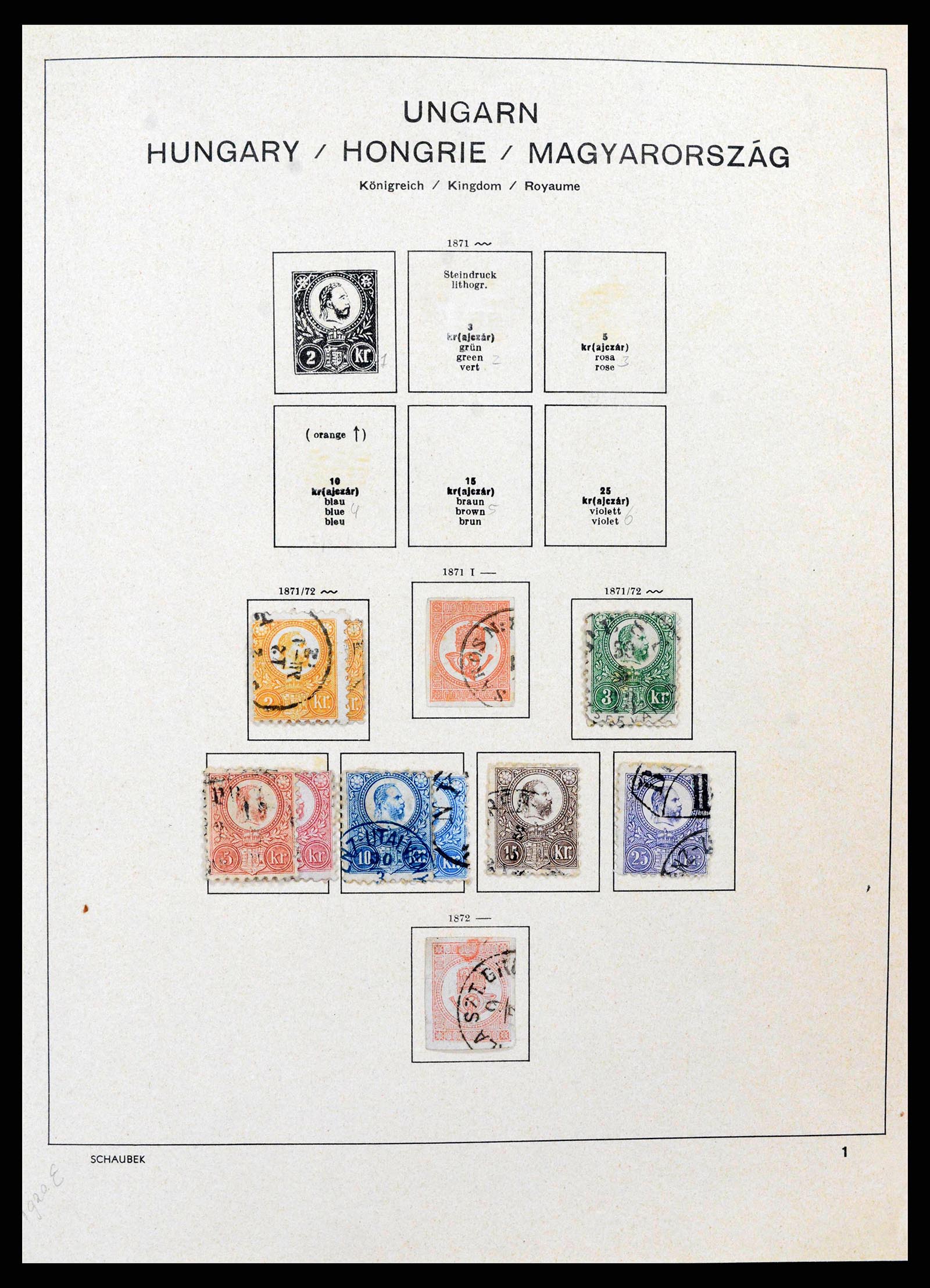38953 0001 - Stamp collection 38953 Hungary 1873-1995.