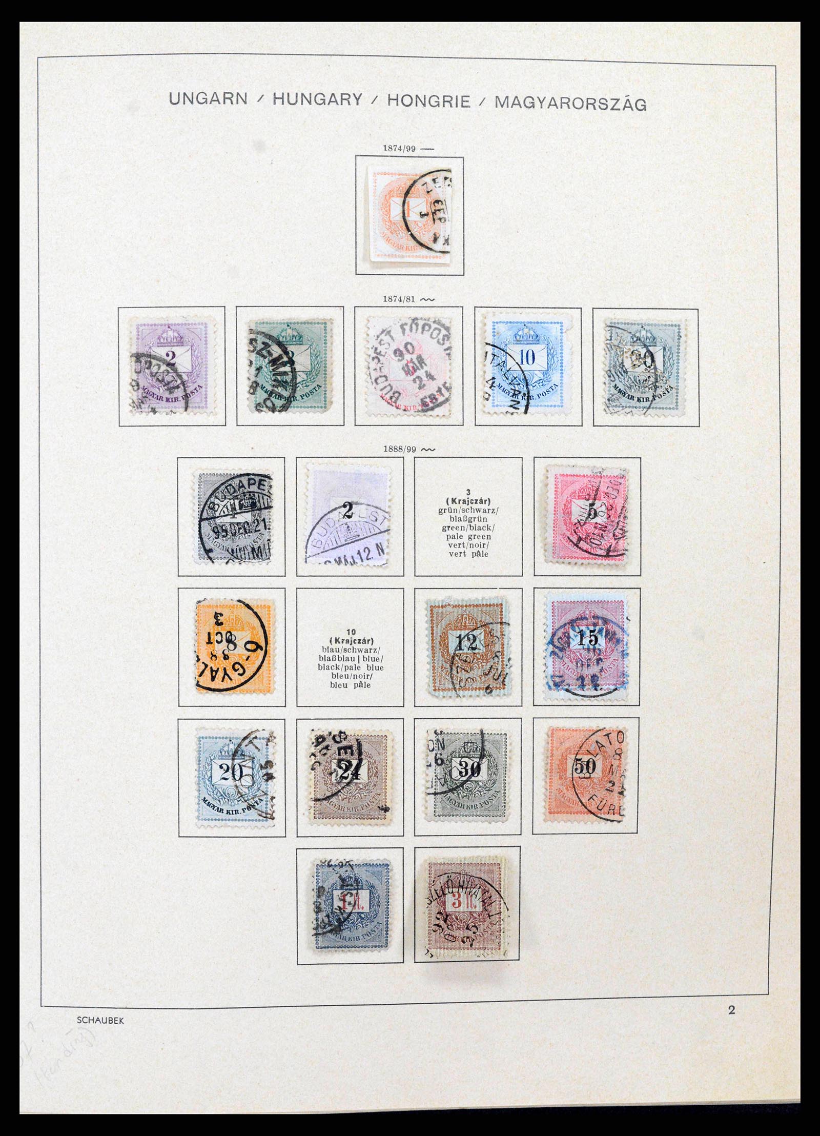 38953 0004 - Stamp collection 38953 Hungary 1873-1995.
