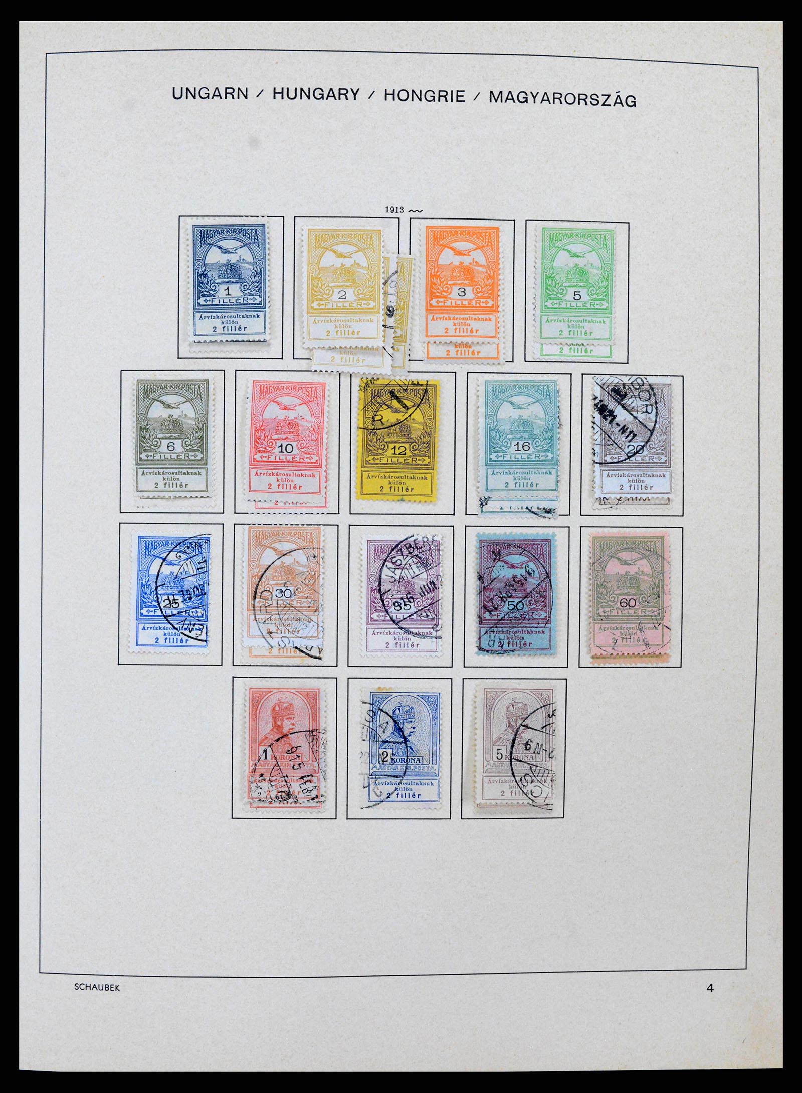 38953 0014 - Stamp collection 38953 Hungary 1873-1995.