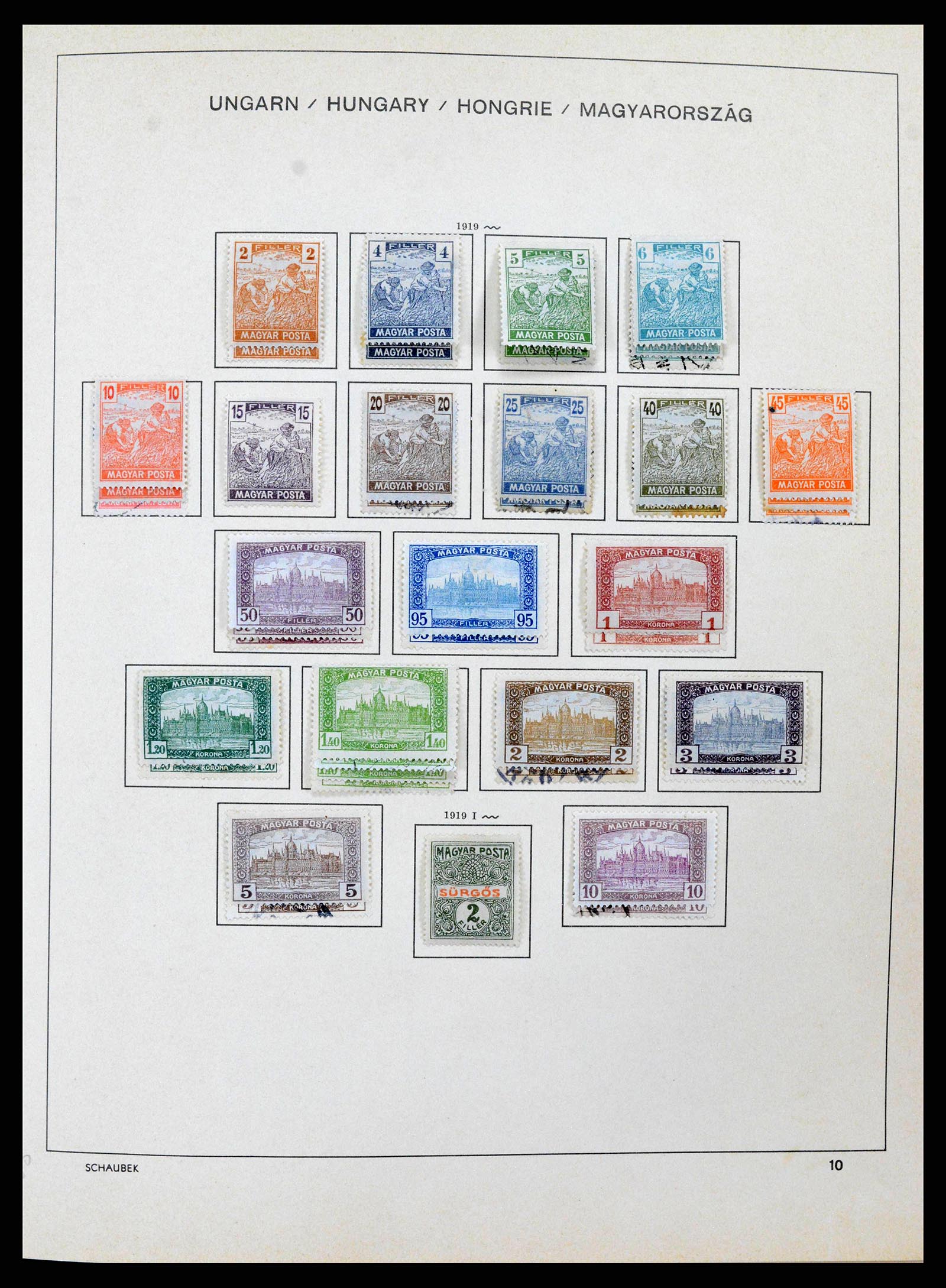 38953 0020 - Stamp collection 38953 Hungary 1873-1995.