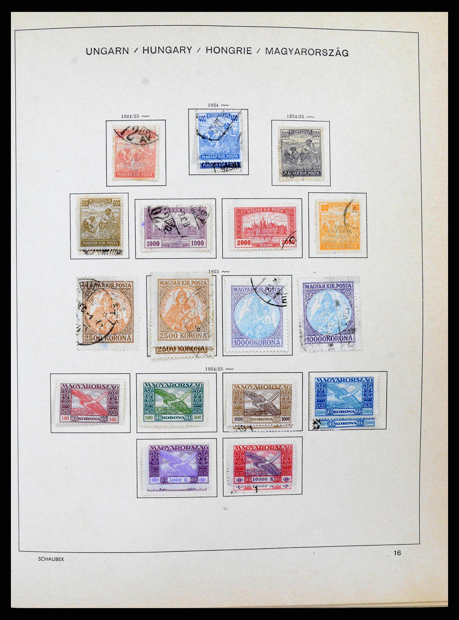 38953 0027 - Stamp collection 38953 Hungary 1873-1995.