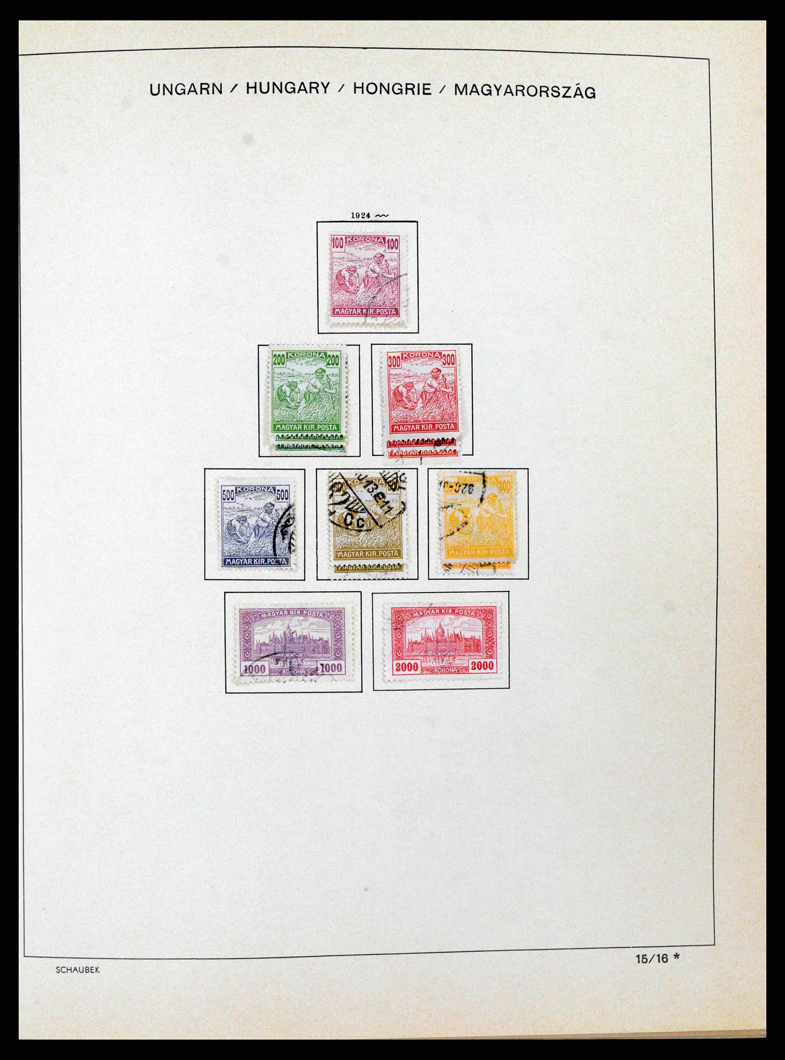 38953 0028 - Stamp collection 38953 Hungary 1873-1995.