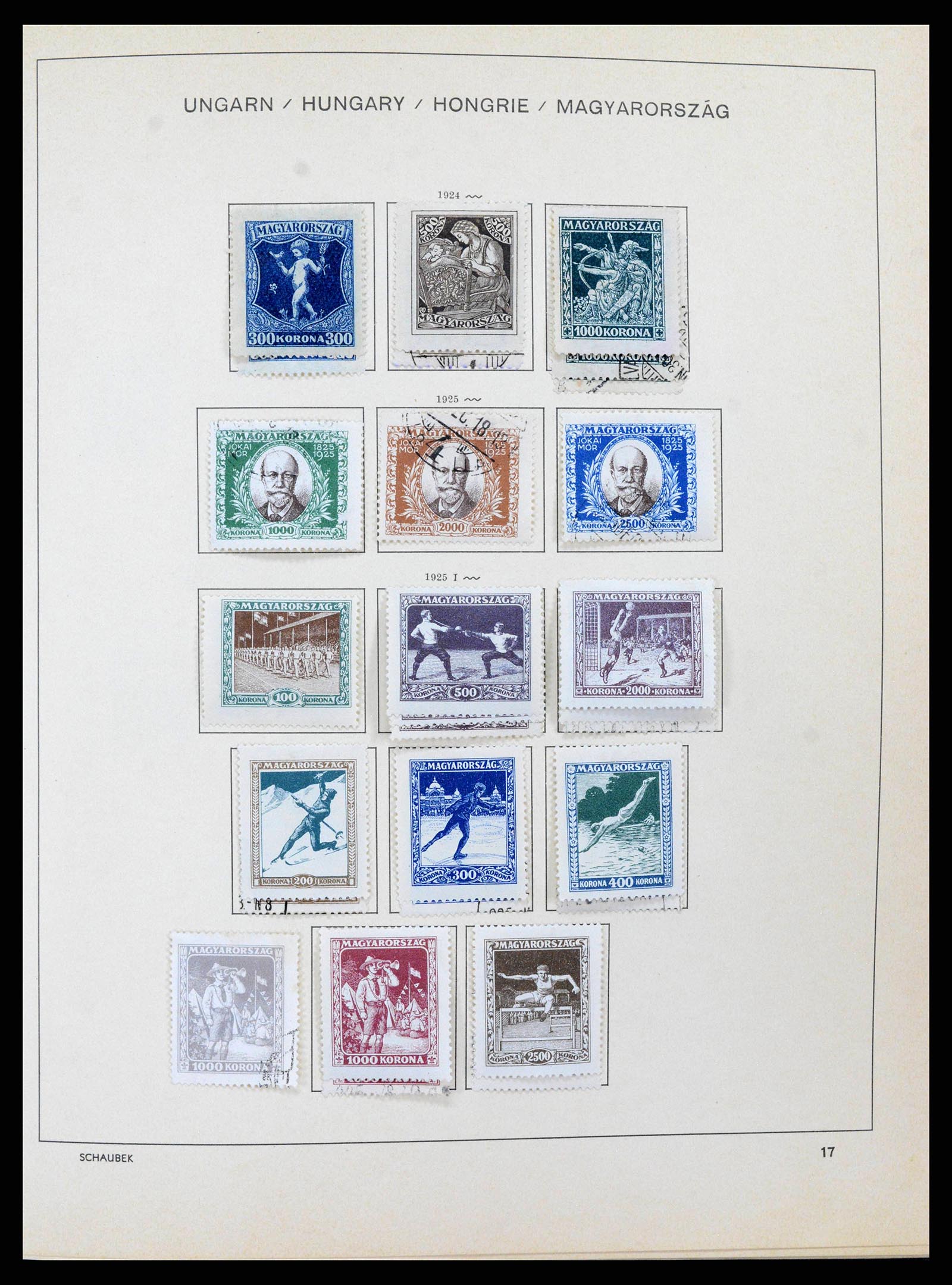 38953 0029 - Stamp collection 38953 Hungary 1873-1995.