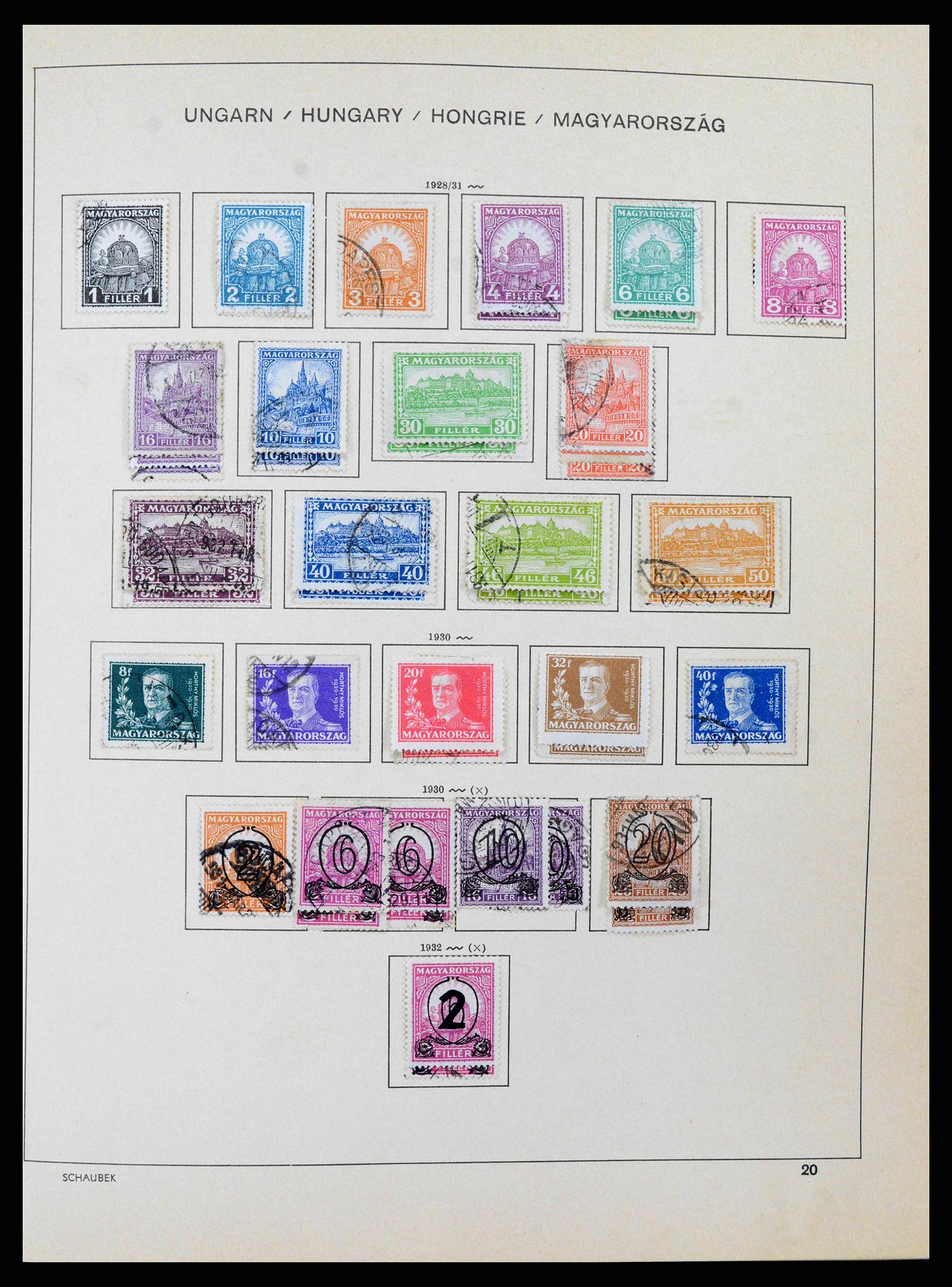 38953 0032 - Stamp collection 38953 Hungary 1873-1995.