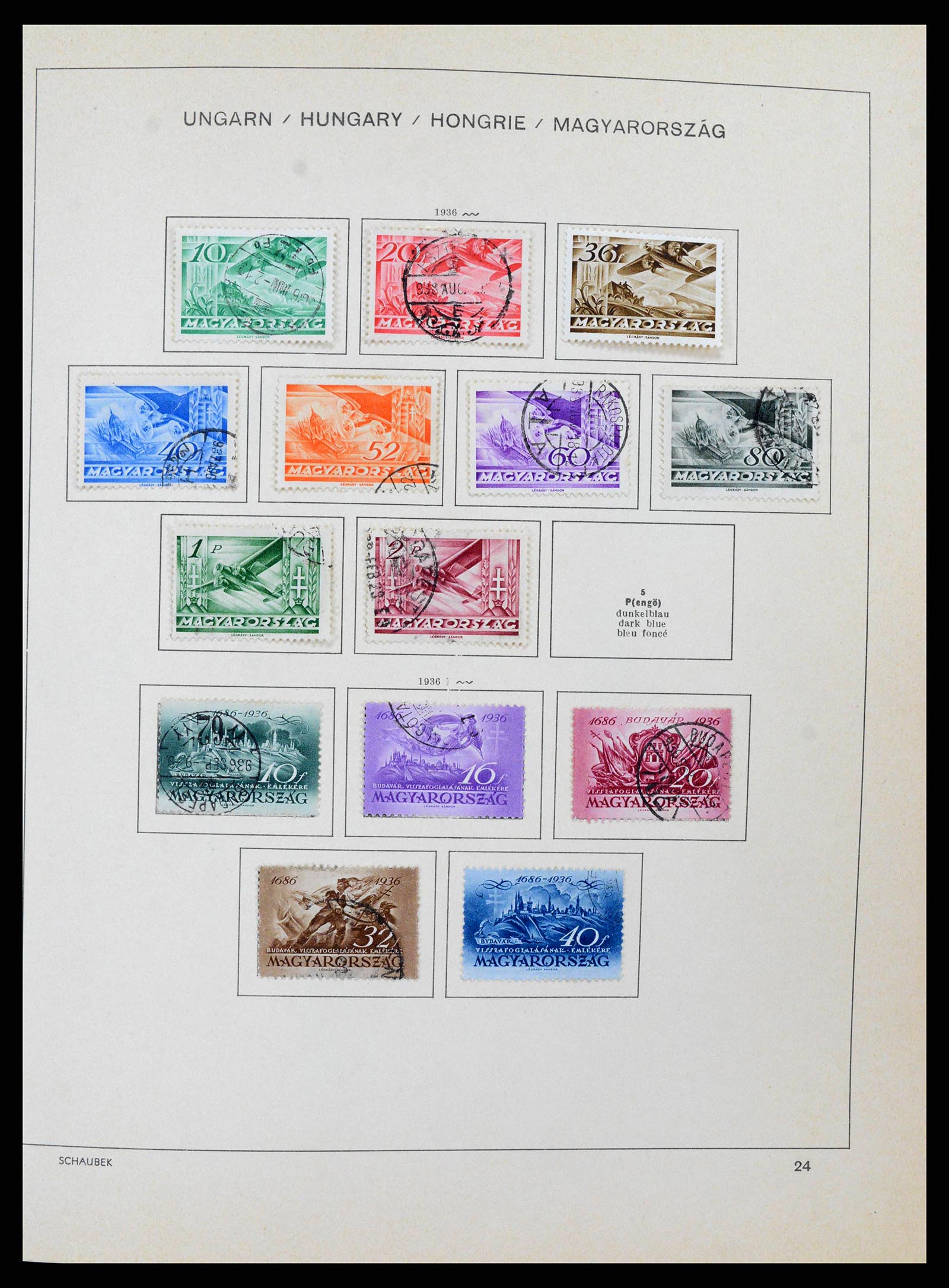 38953 0036 - Stamp collection 38953 Hungary 1873-1995.