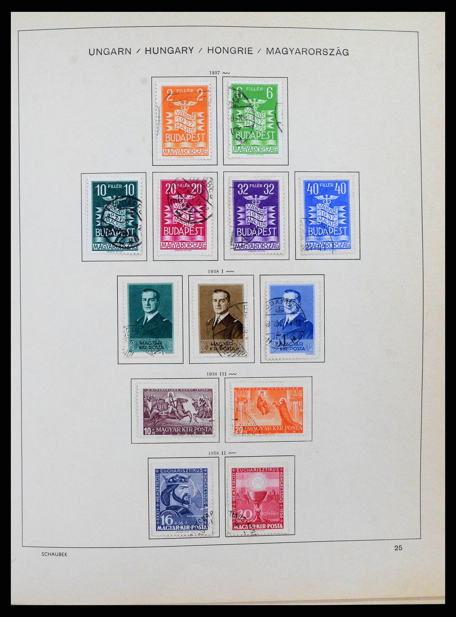 38953 0037 - Stamp collection 38953 Hungary 1873-1995.