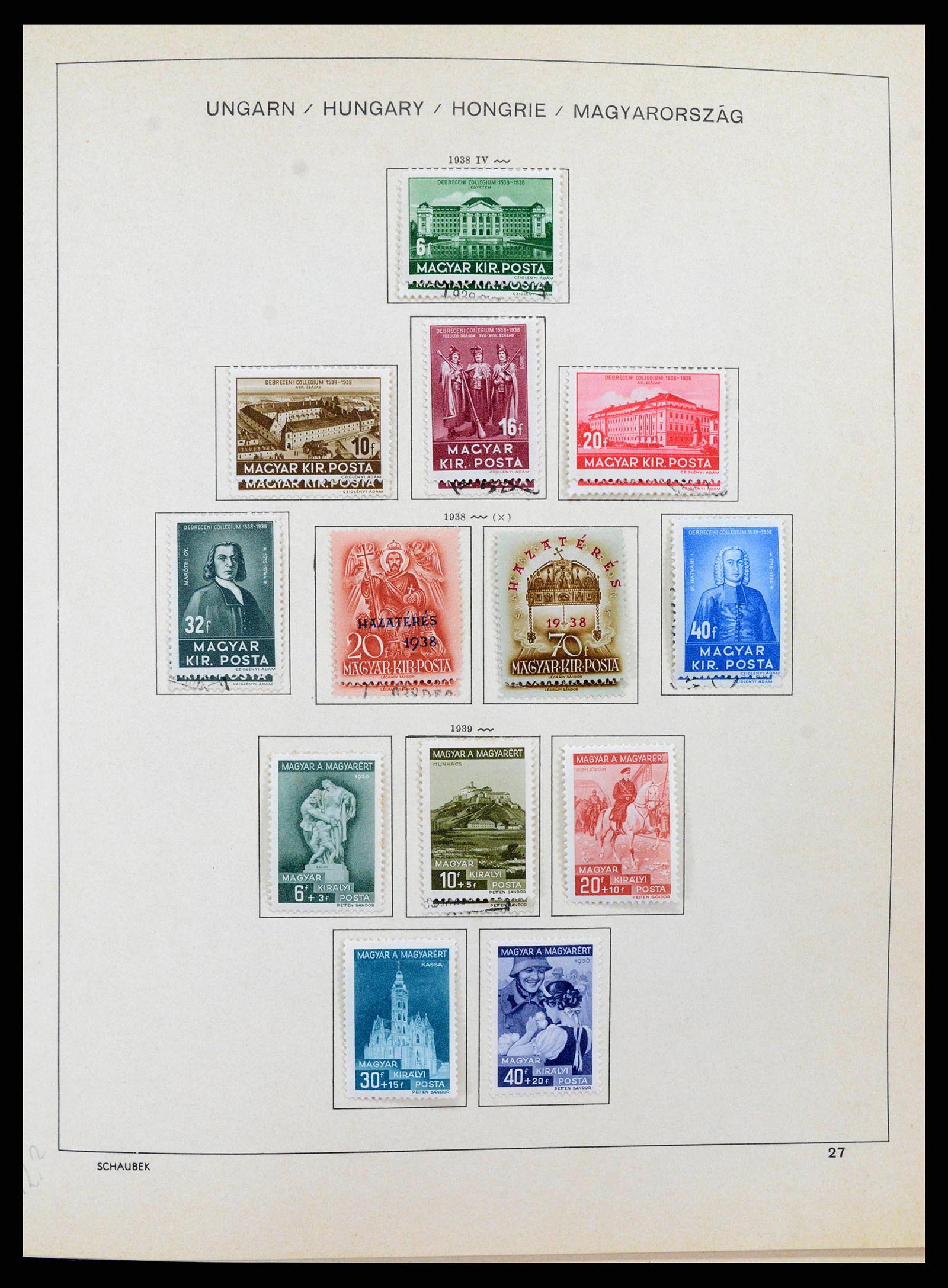 38953 0040 - Stamp collection 38953 Hungary 1873-1995.