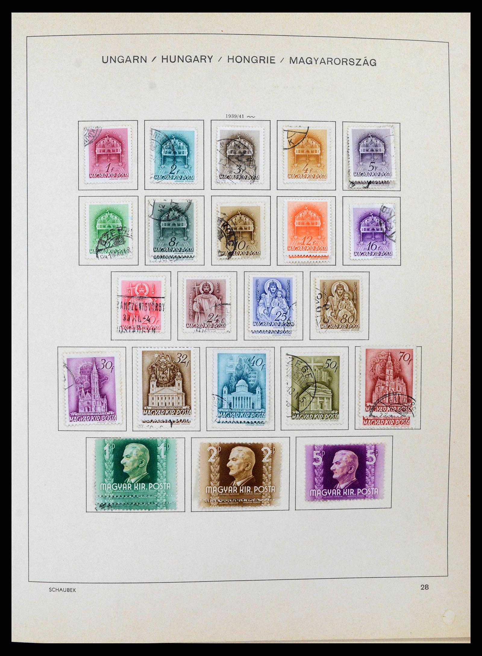 38953 0041 - Stamp collection 38953 Hungary 1873-1995.