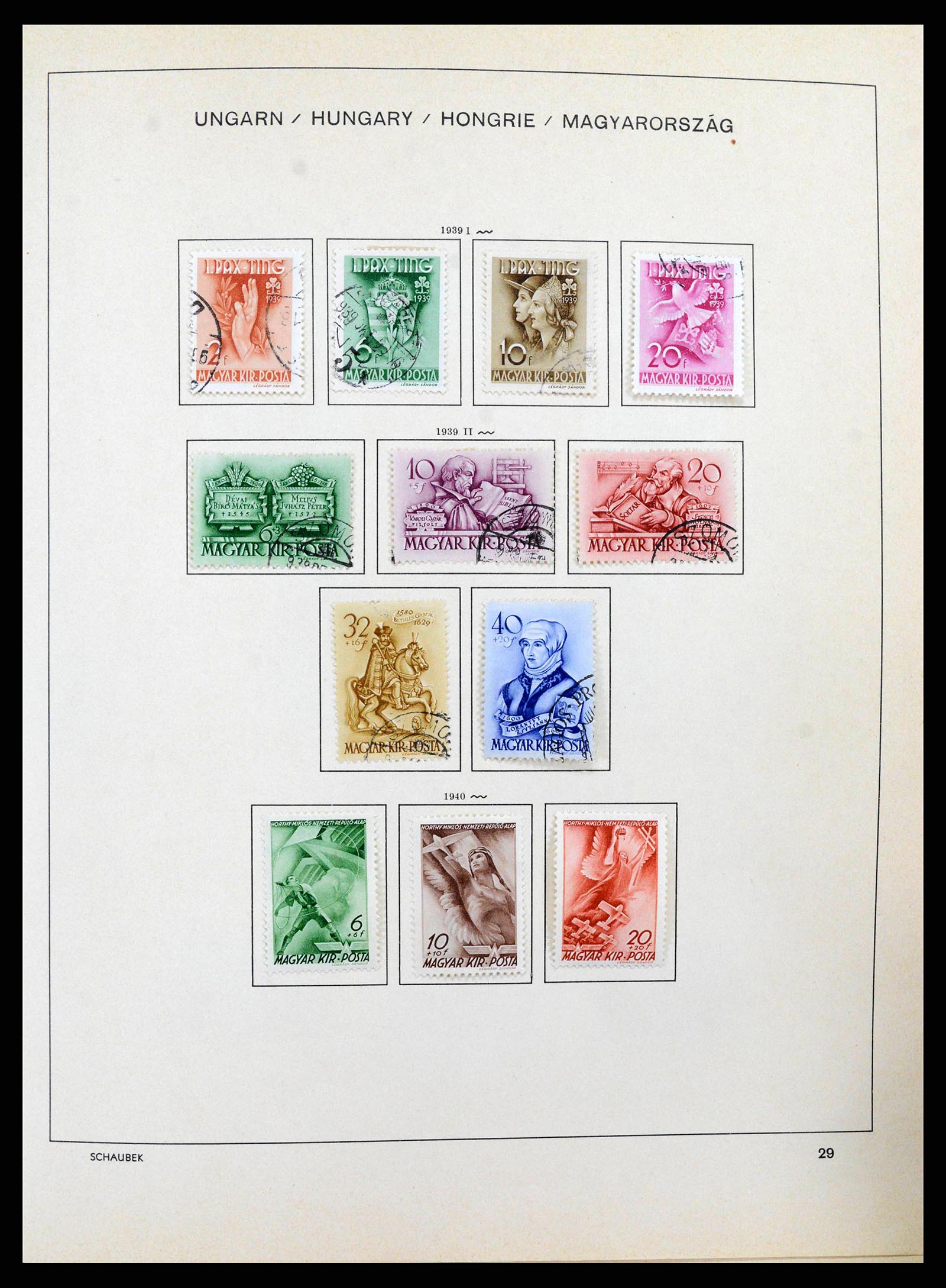 38953 0042 - Stamp collection 38953 Hungary 1873-1995.