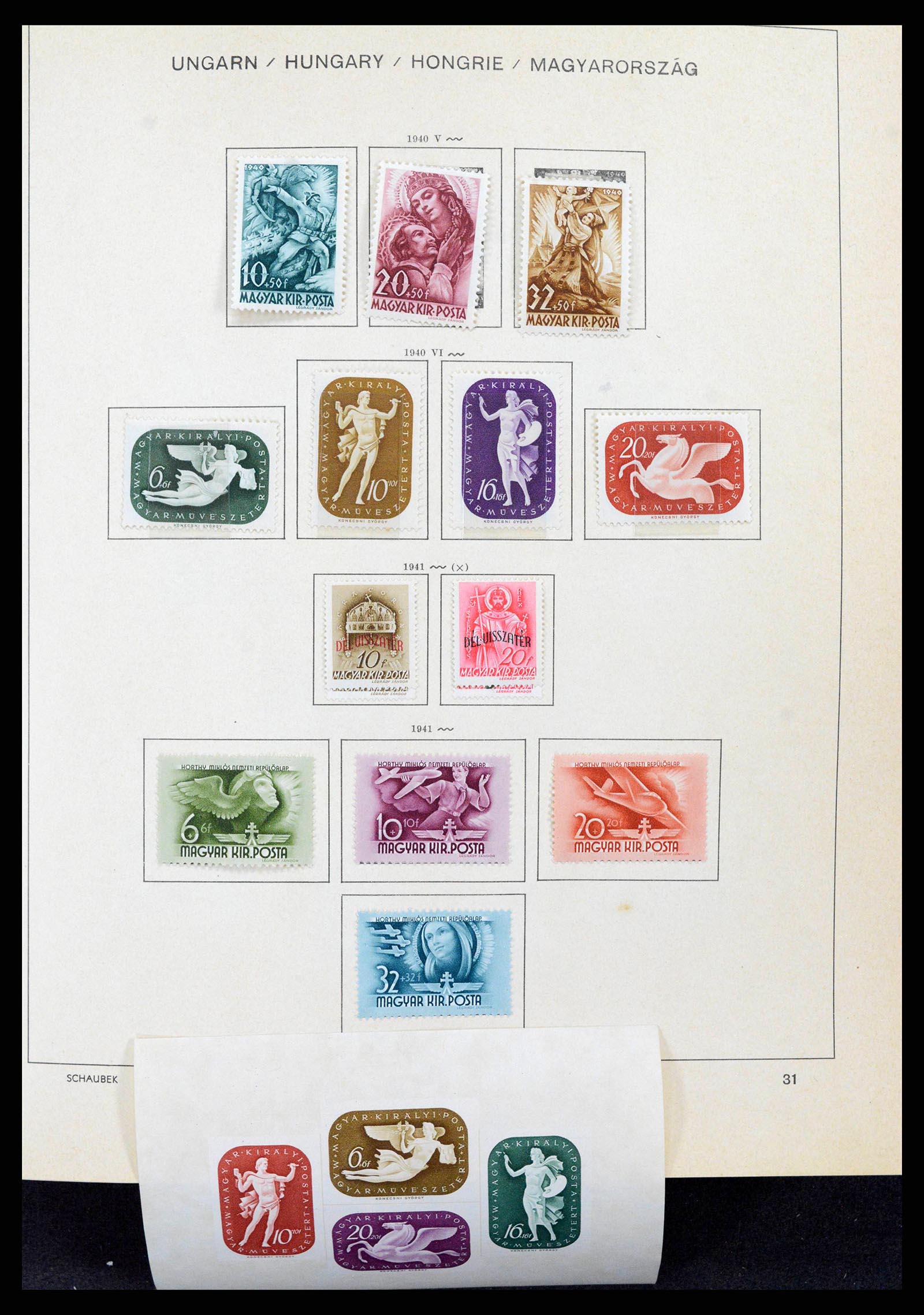 38953 0044 - Stamp collection 38953 Hungary 1873-1995.