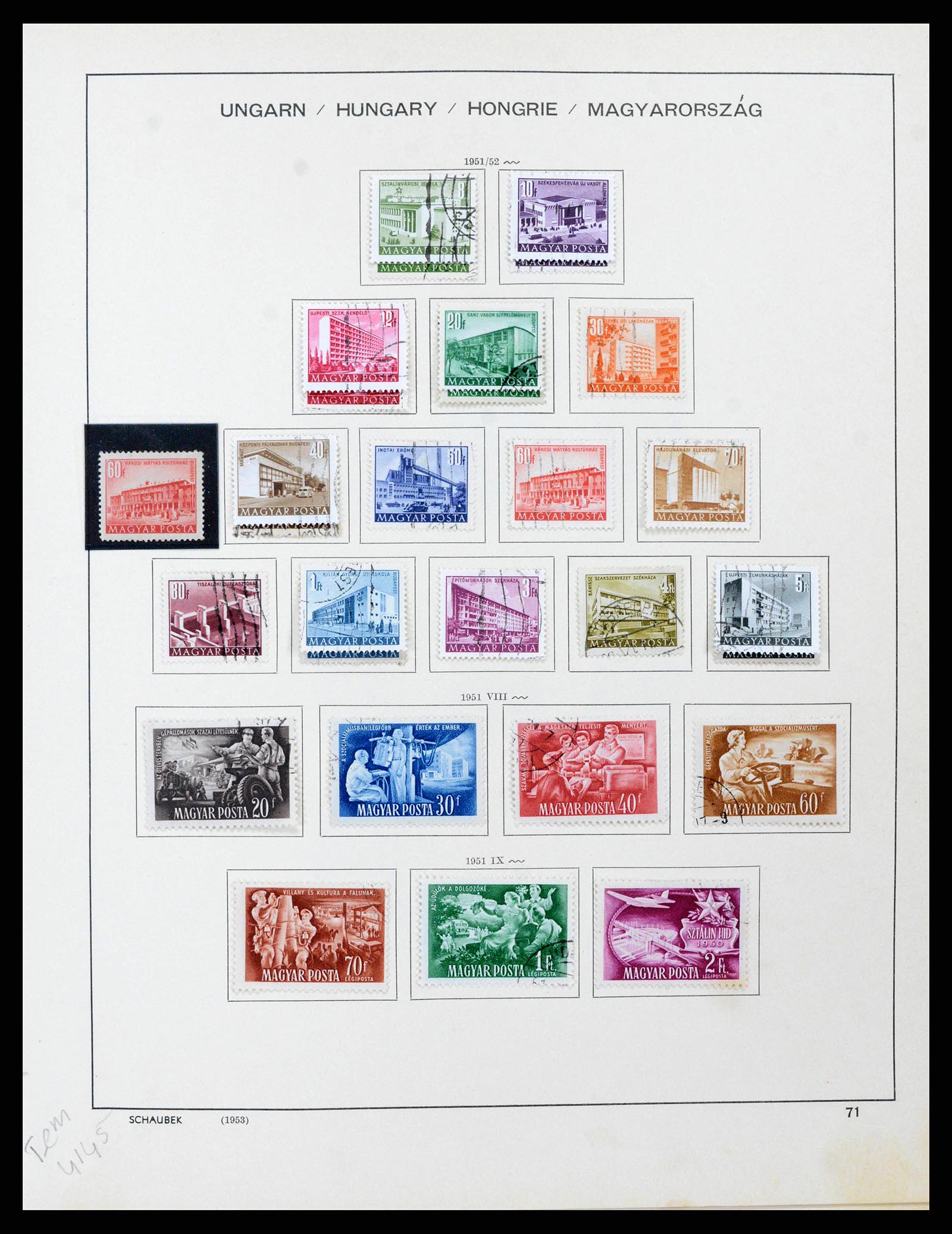 38953 0079 - Stamp collection 38953 Hungary 1873-1995.