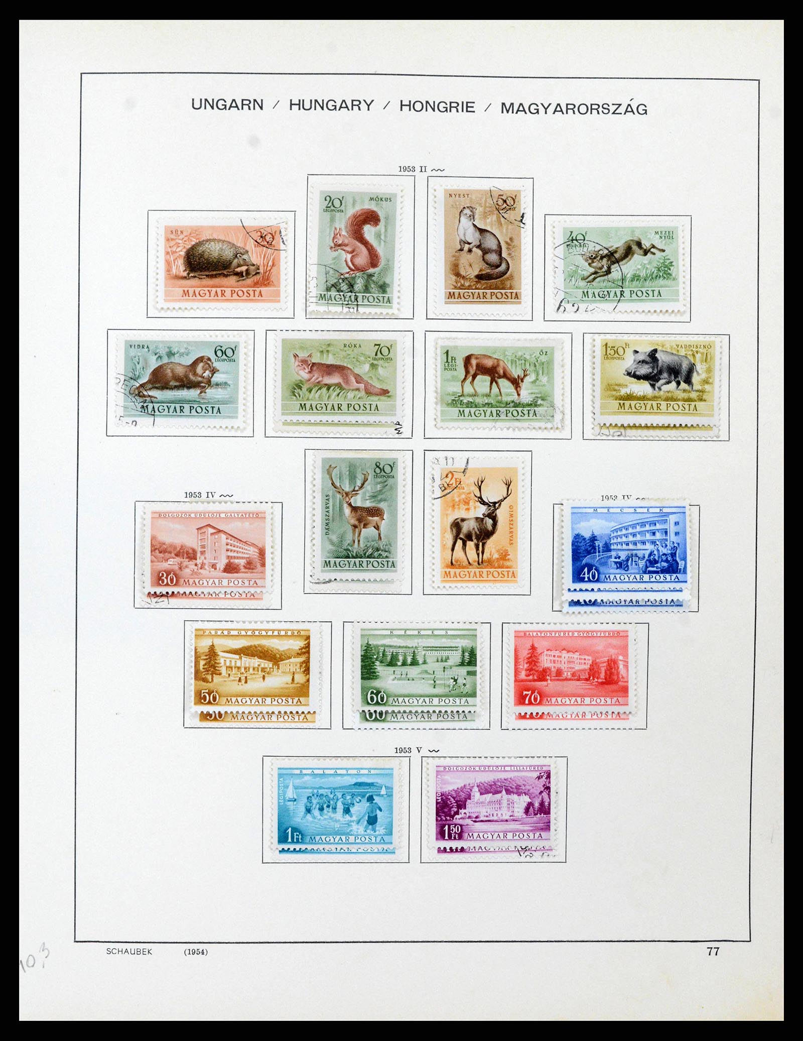 38953 0087 - Stamp collection 38953 Hungary 1873-1995.