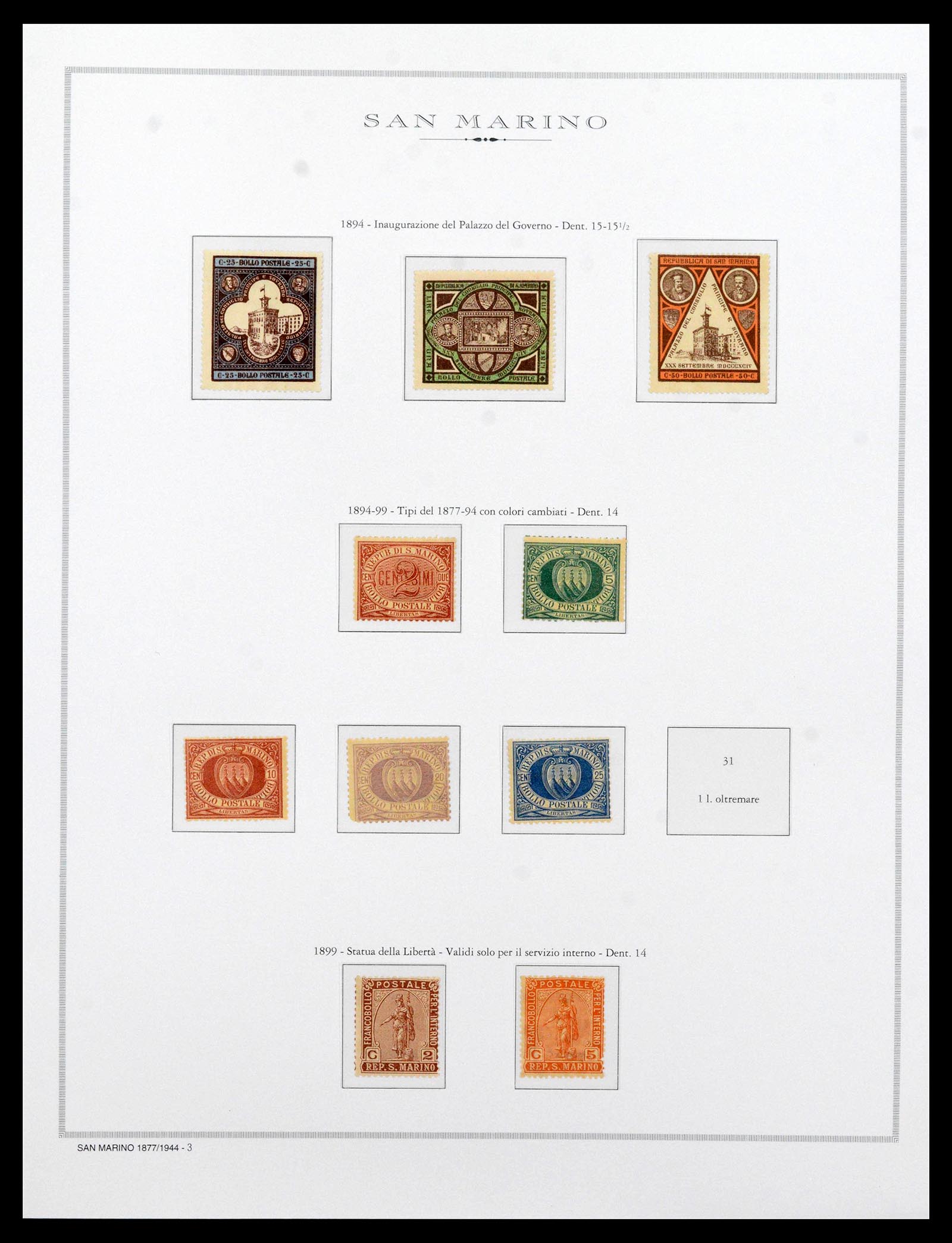 38955 0002 - Postzegelverzameling 38955 San Marino 1892-2017.