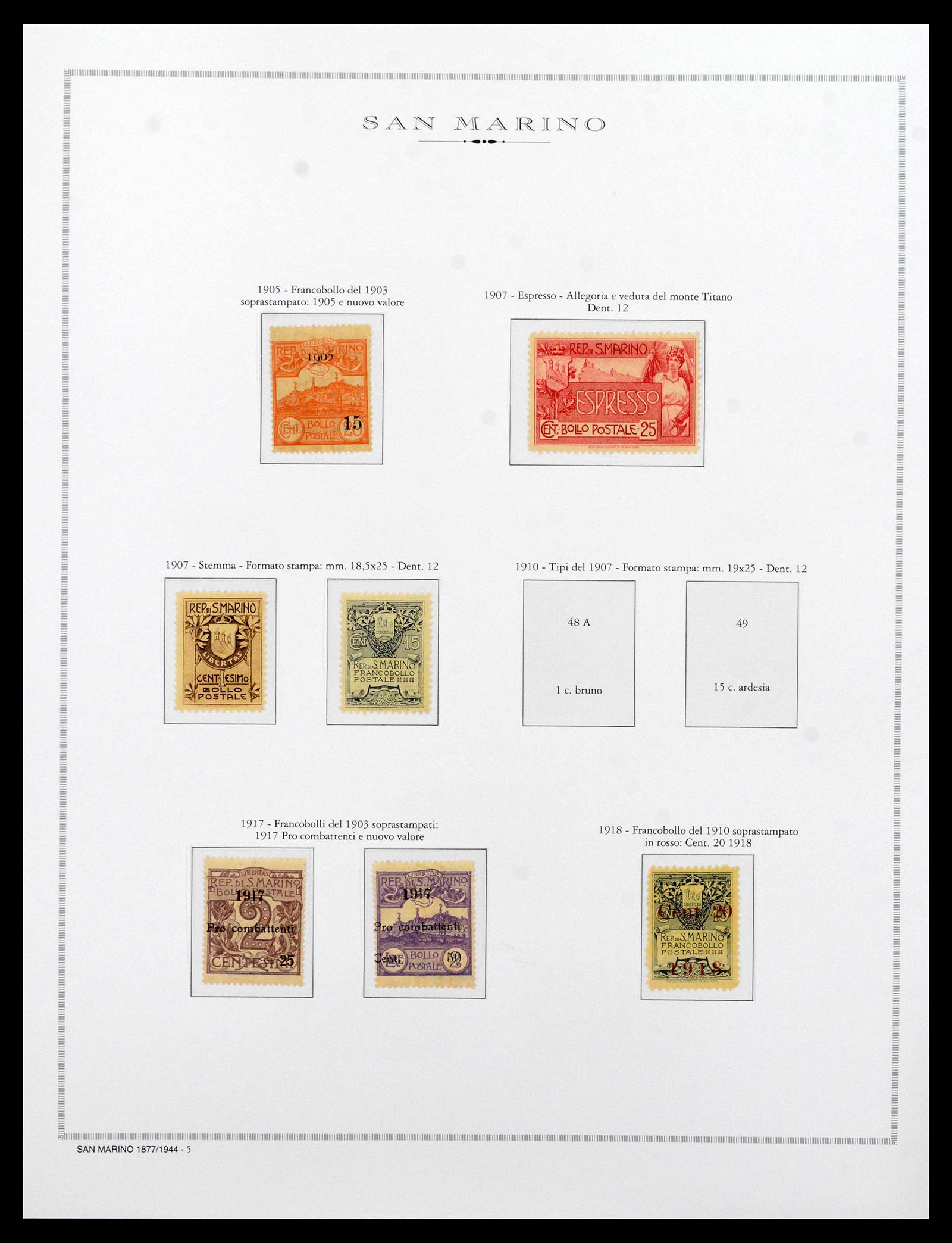38955 0004 - Stamp collection 38955 San Marino 1892-2017.