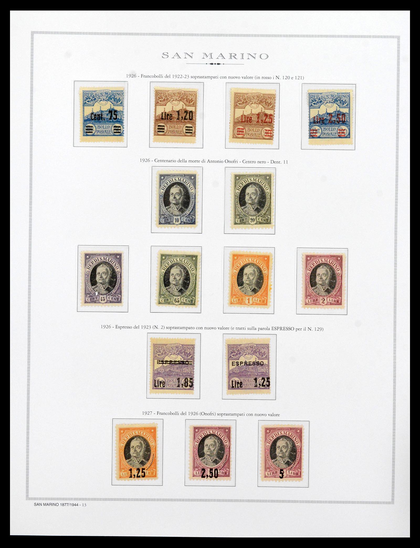 38955 0012 - Postzegelverzameling 38955 San Marino 1892-2017.