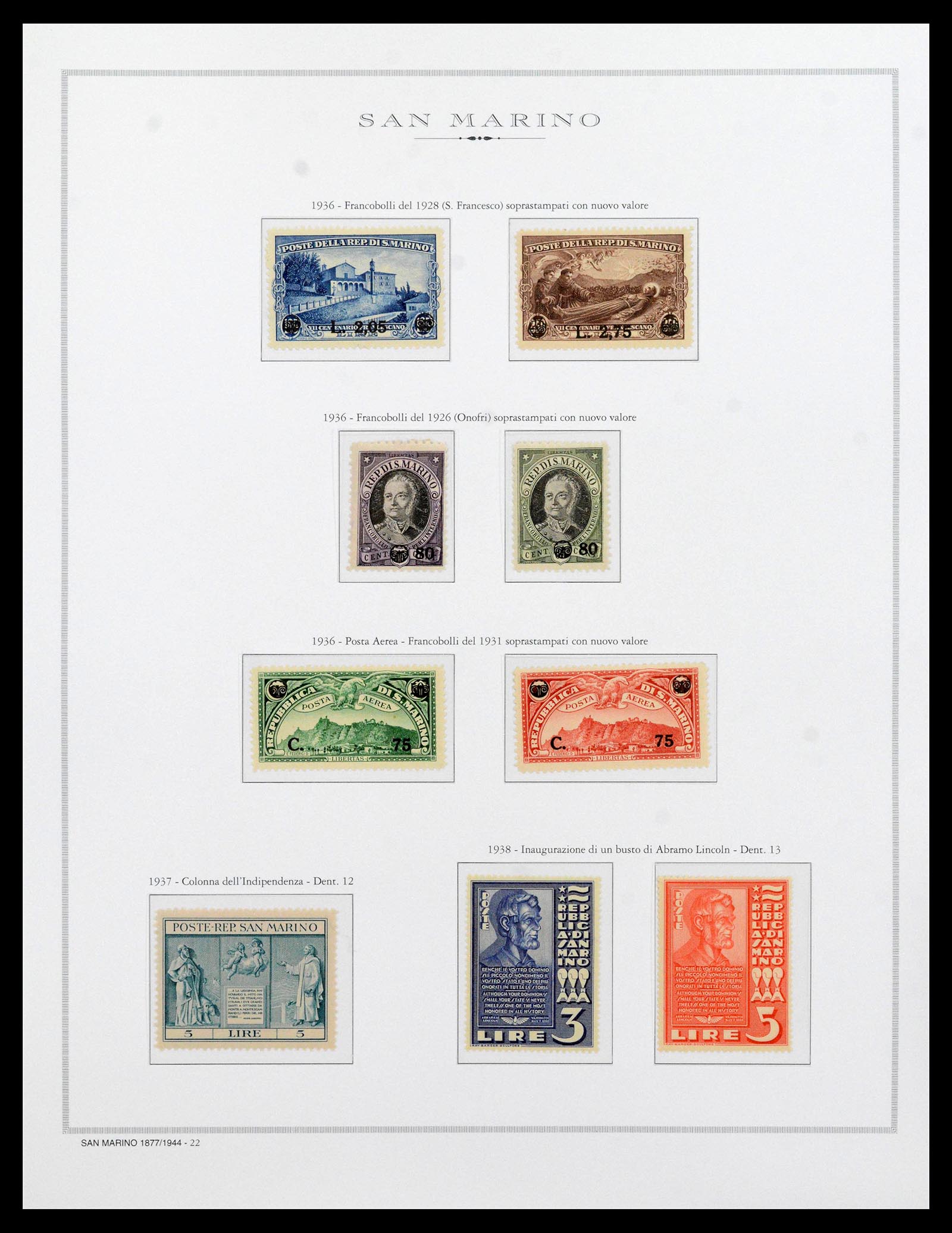 38955 0017 - Postzegelverzameling 38955 San Marino 1892-2017.