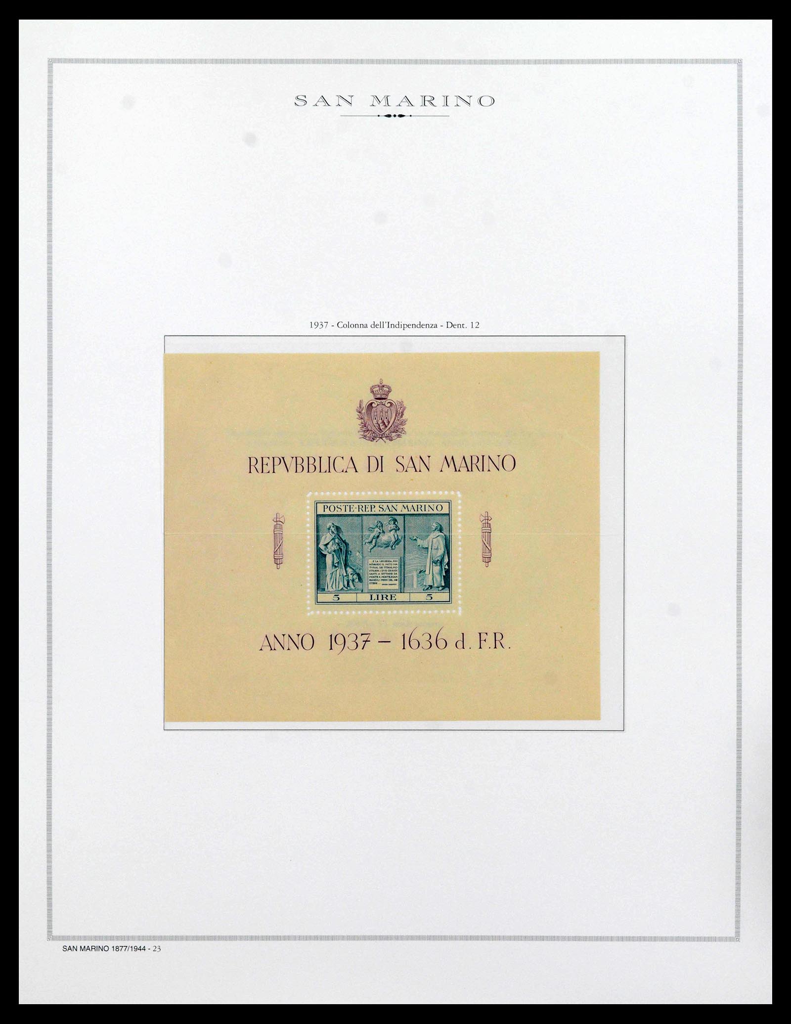 38955 0018 - Stamp collection 38955 San Marino 1892-2017.