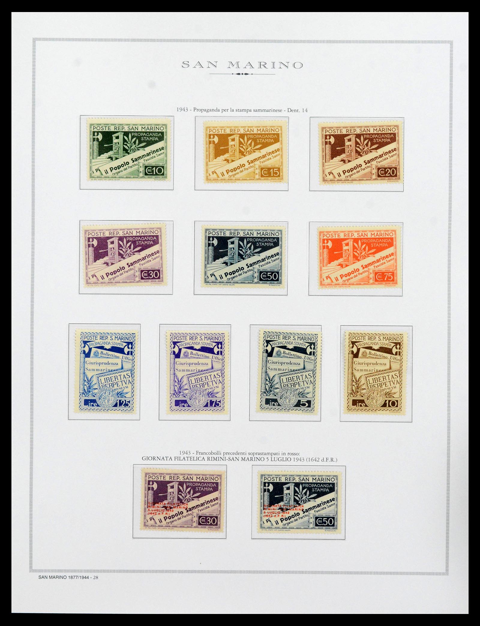 38955 0023 - Postzegelverzameling 38955 San Marino 1892-2017.