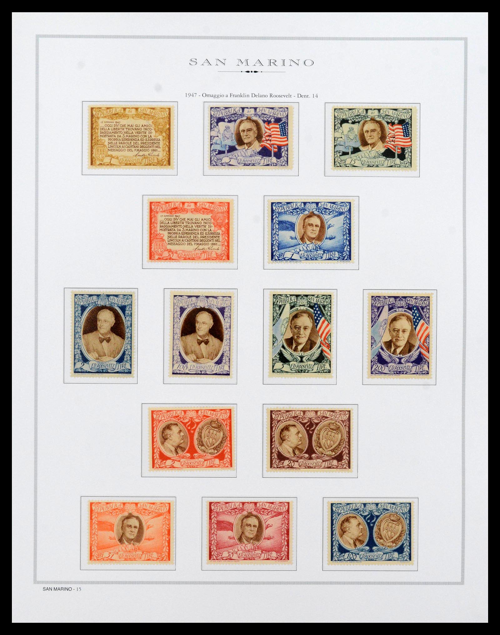 38955 0039 - Stamp collection 38955 San Marino 1892-2017.