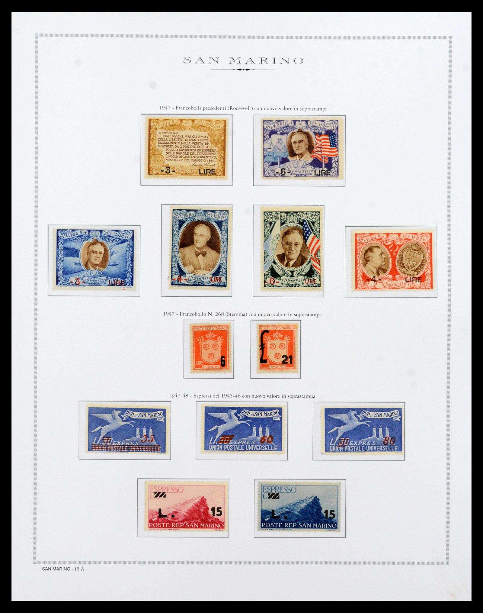 38955 0040 - Postzegelverzameling 38955 San Marino 1892-2017.