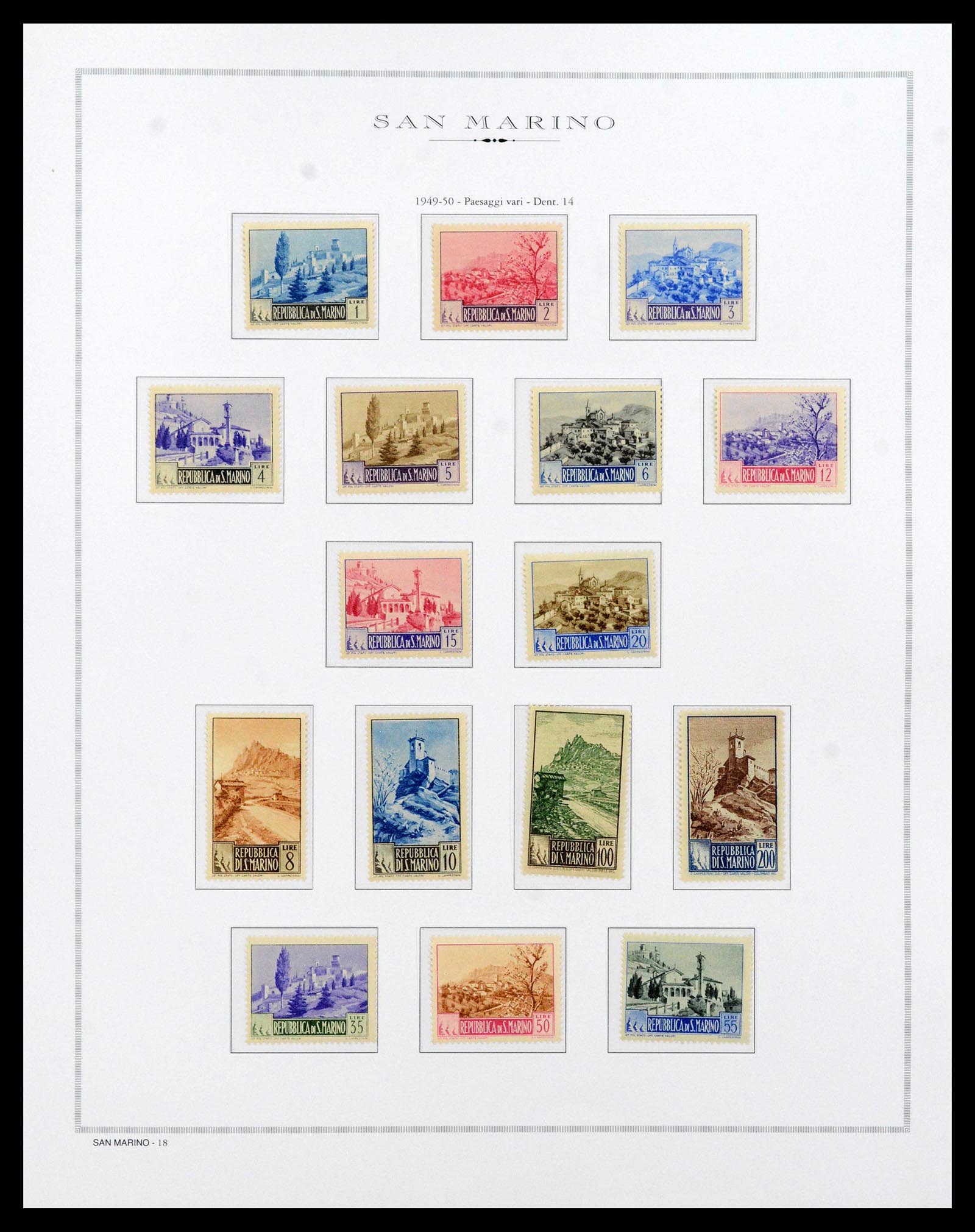 38955 0045 - Postzegelverzameling 38955 San Marino 1892-2017.