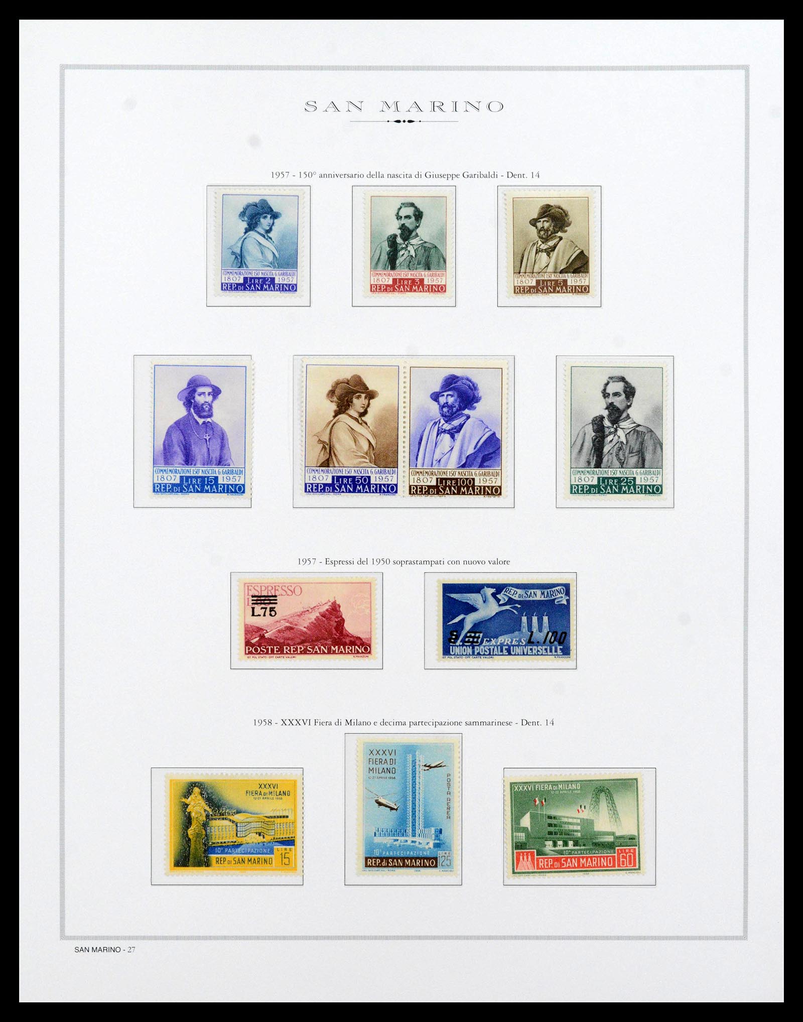 38955 0064 - Postzegelverzameling 38955 San Marino 1892-2017.