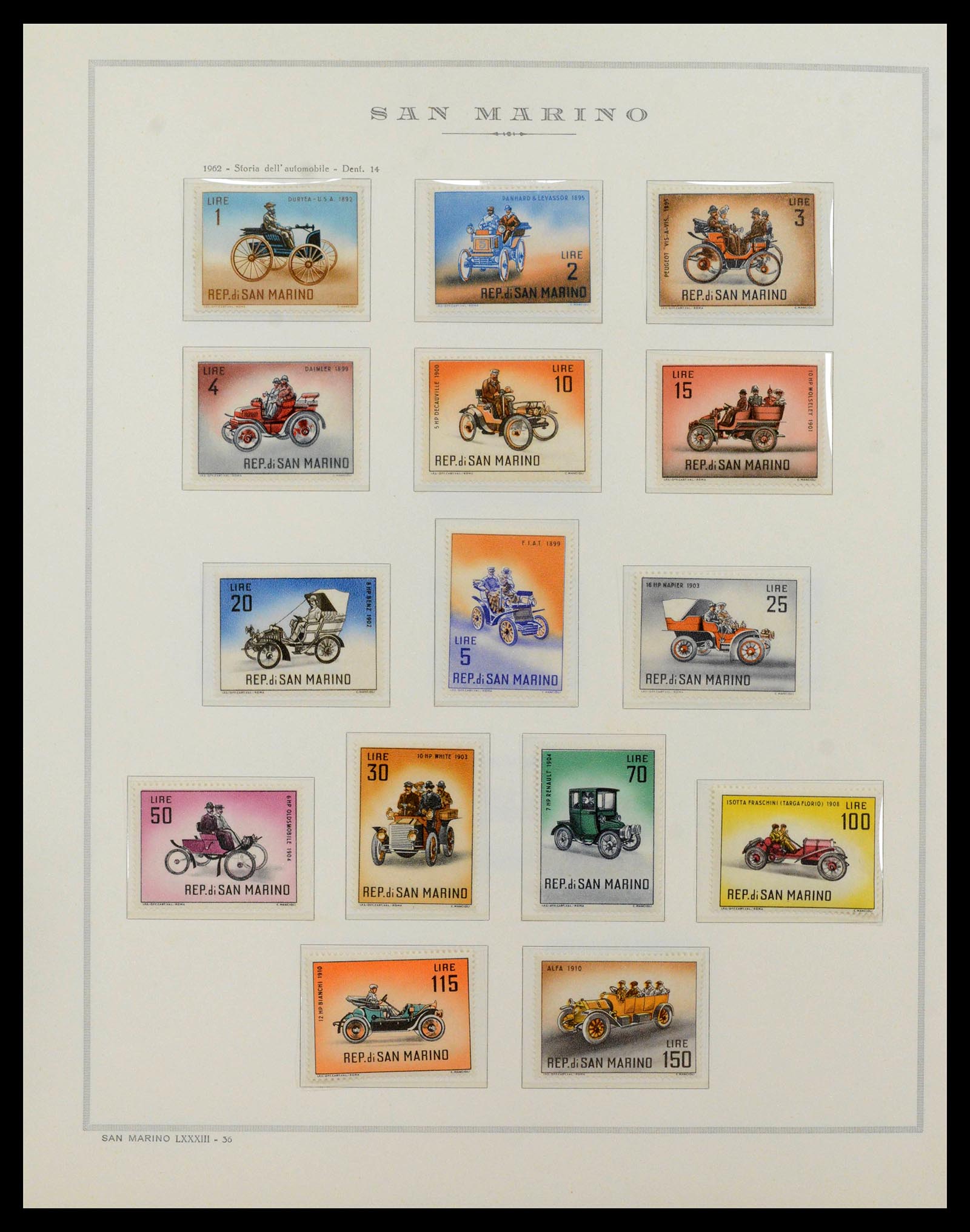 38955 0082 - Postzegelverzameling 38955 San Marino 1892-2017.