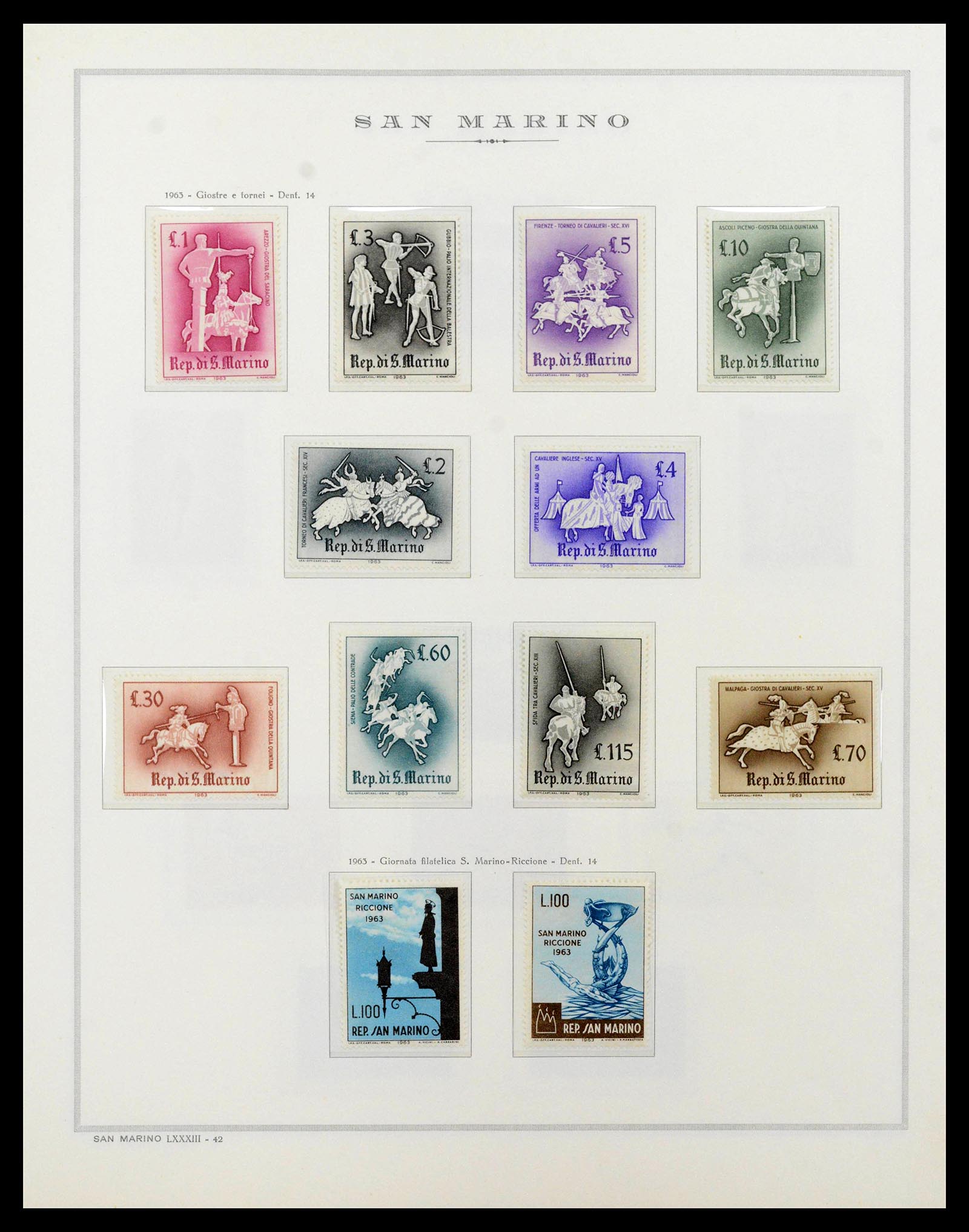 38955 0089 - Postzegelverzameling 38955 San Marino 1892-2017.