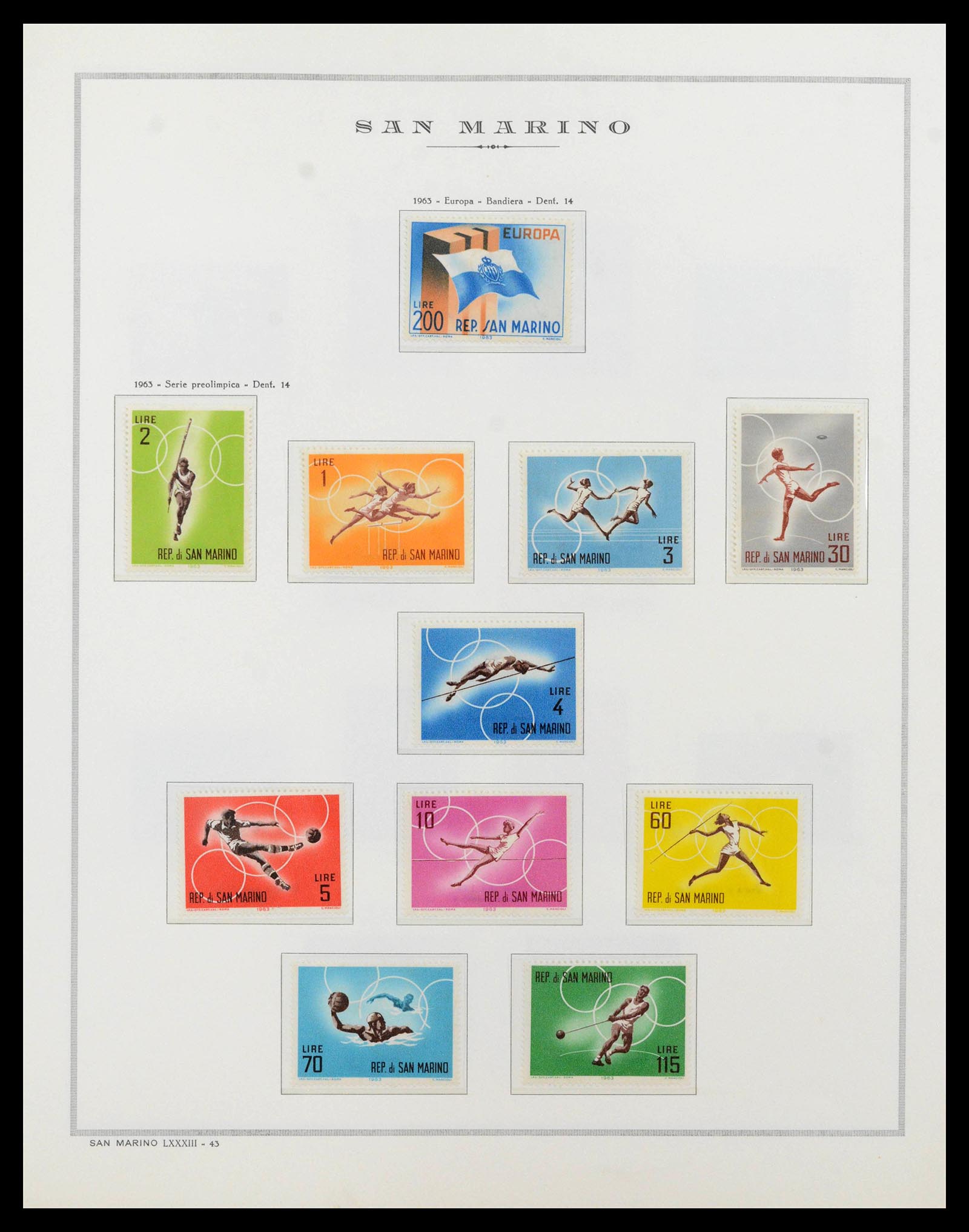 38955 0090 - Postzegelverzameling 38955 San Marino 1892-2017.