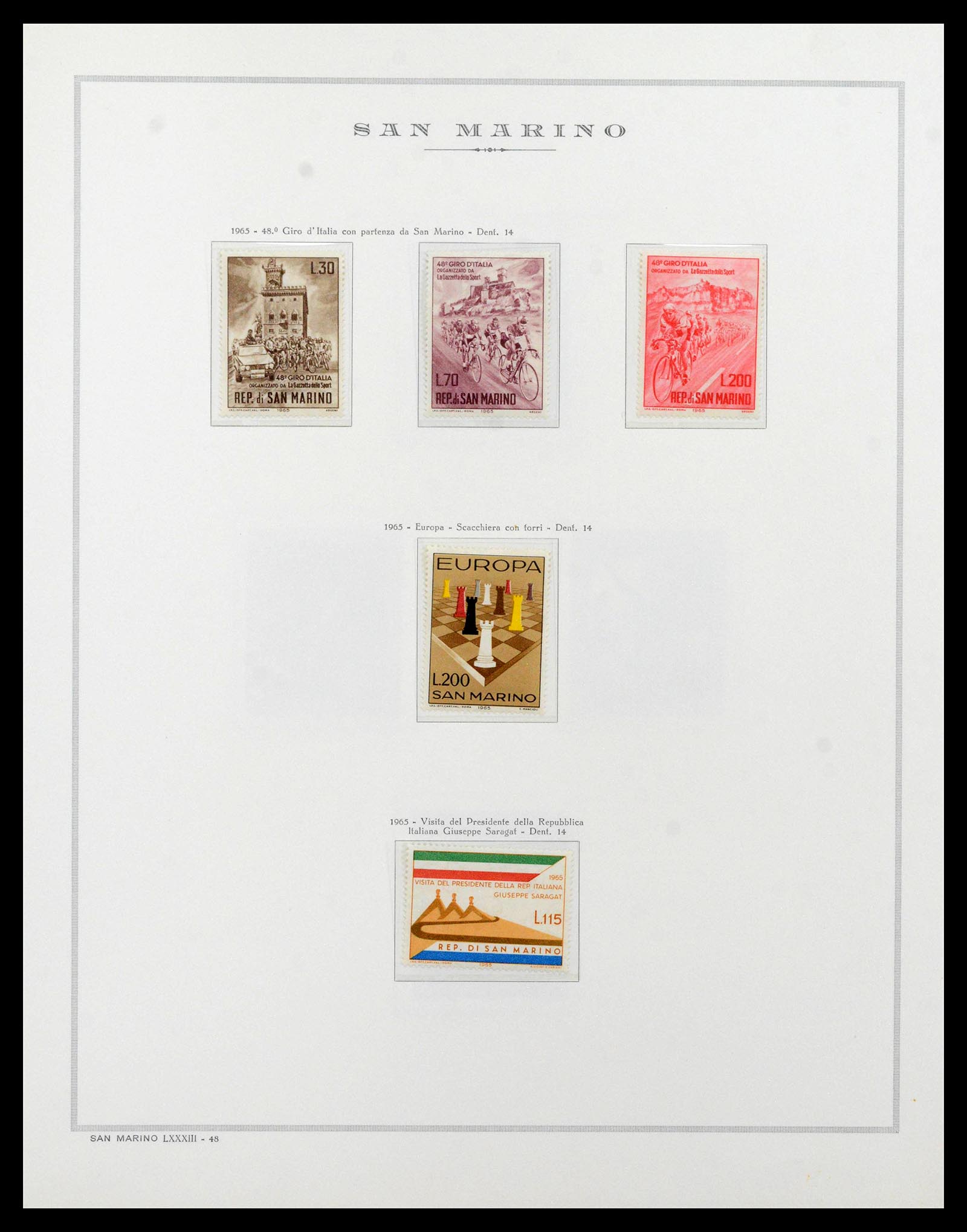 38955 0097 - Postzegelverzameling 38955 San Marino 1892-2017.