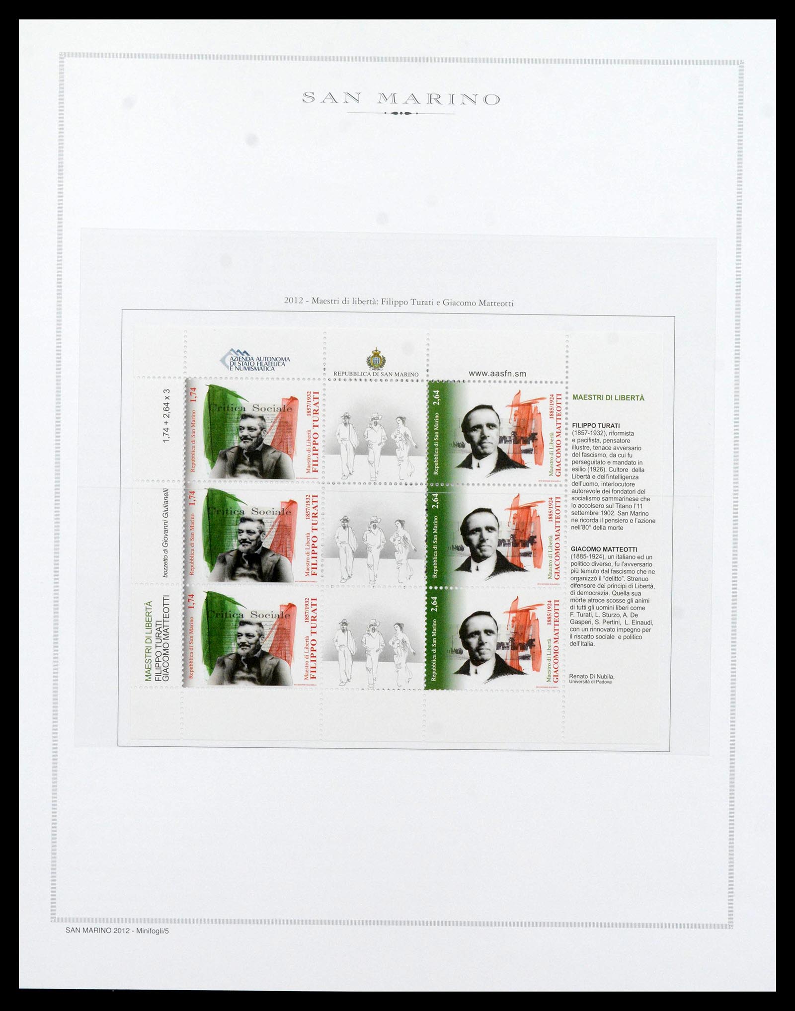 38955 0325 - Postzegelverzameling 38955 San Marino 1892-2017.