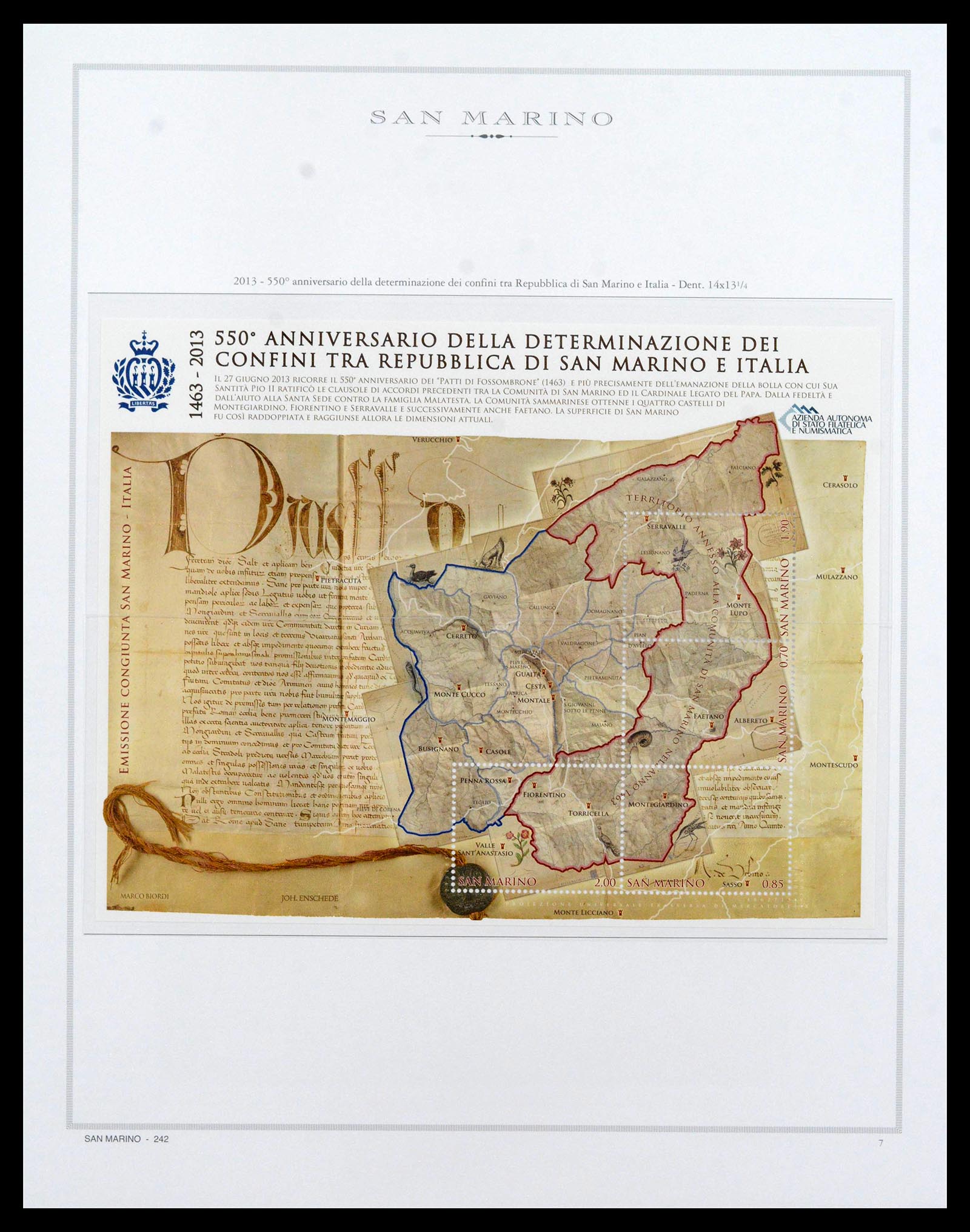 38955 0329 - Postzegelverzameling 38955 San Marino 1892-2017.