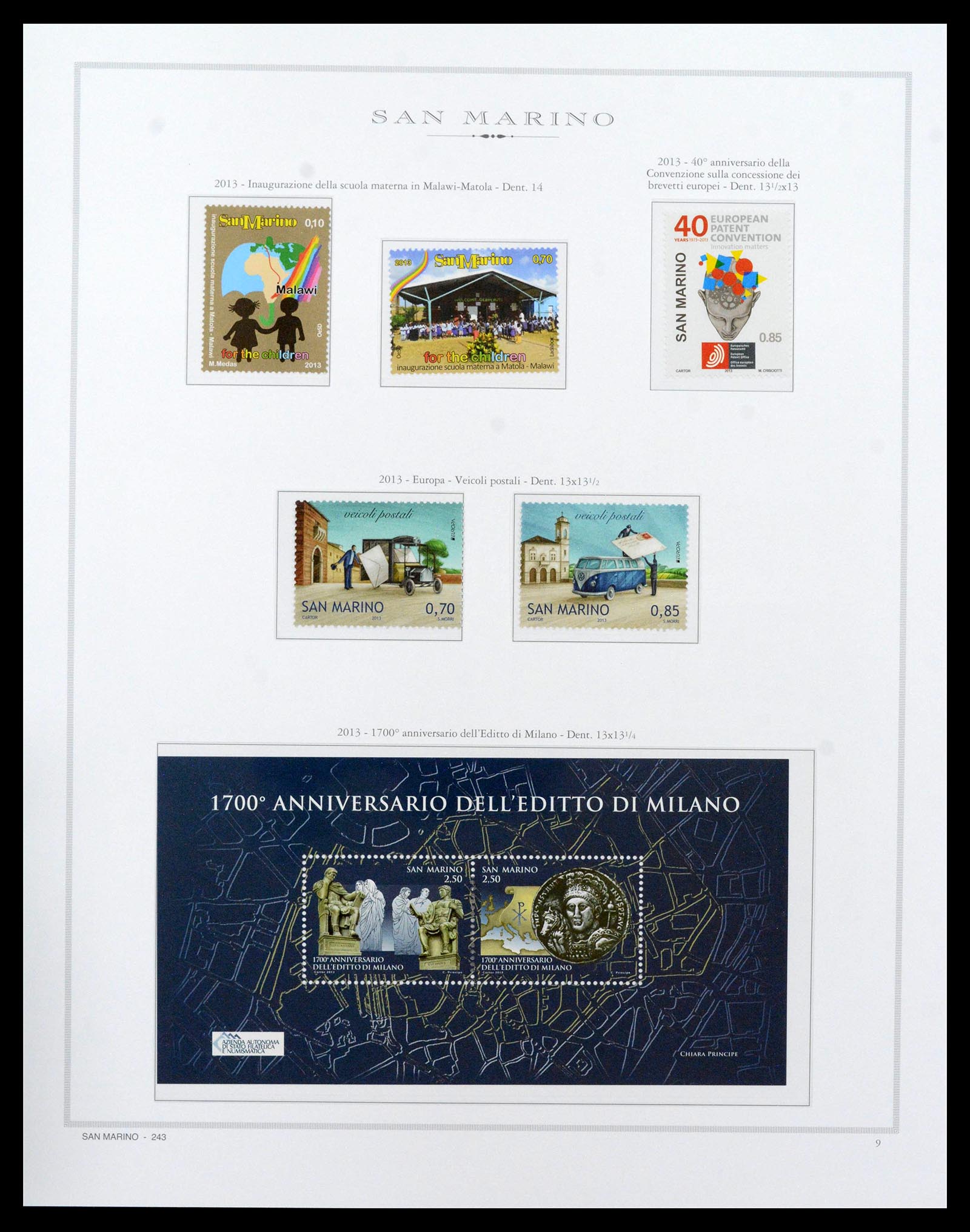 38955 0330 - Postzegelverzameling 38955 San Marino 1892-2017.