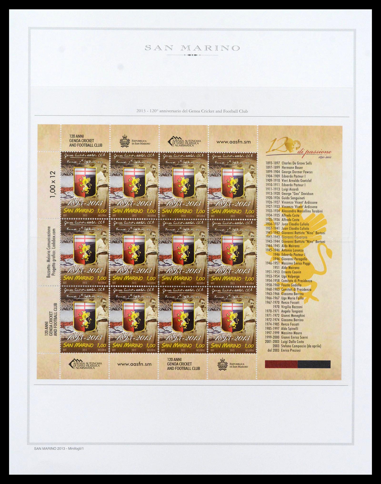 38955 0334 - Postzegelverzameling 38955 San Marino 1892-2017.
