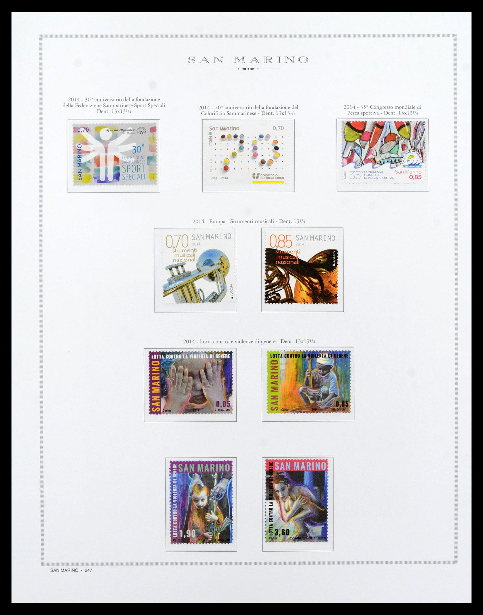 38955 0340 - Stamp collection 38955 San Marino 1892-2017.