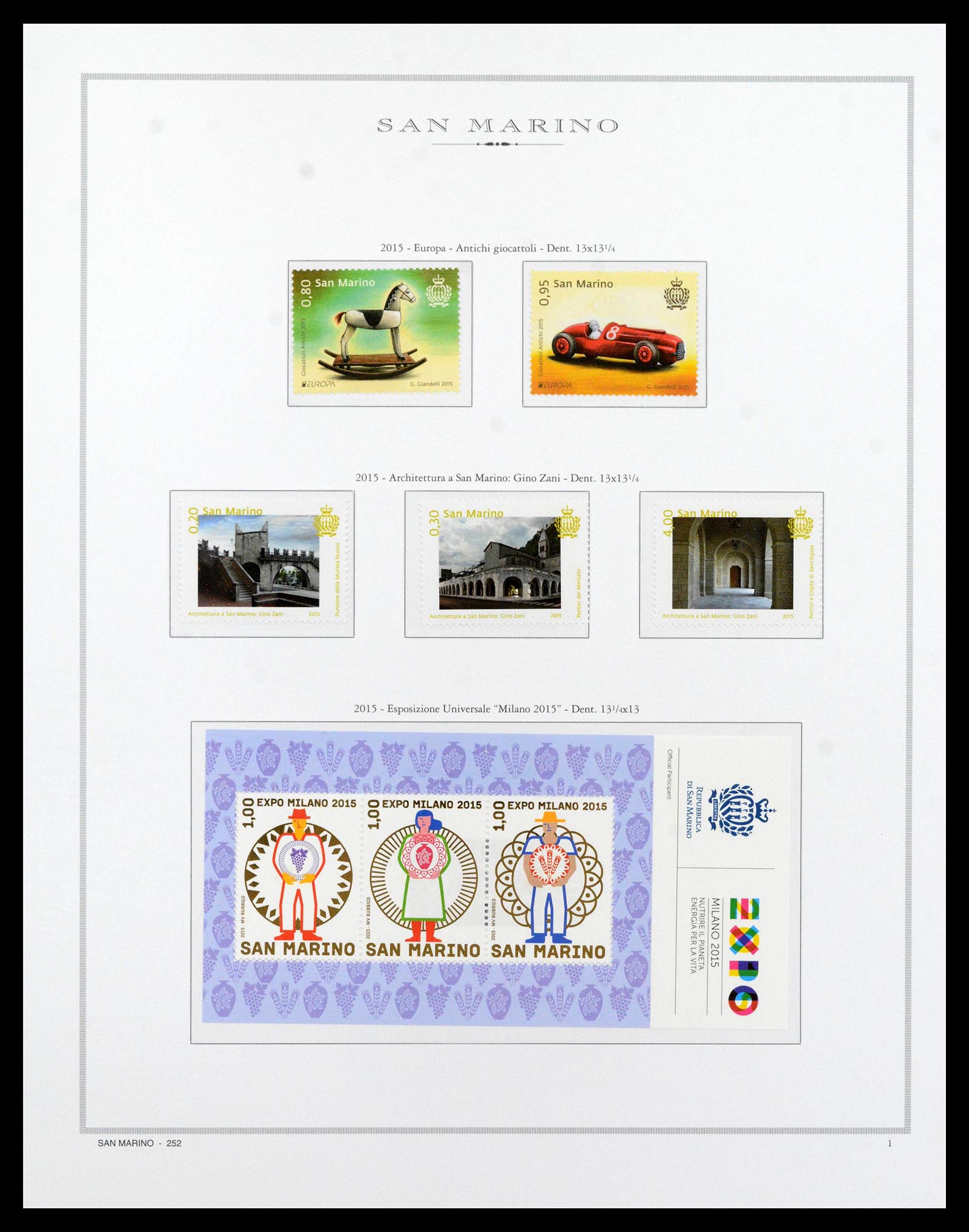 38955 0346 - Stamp collection 38955 San Marino 1892-2017.