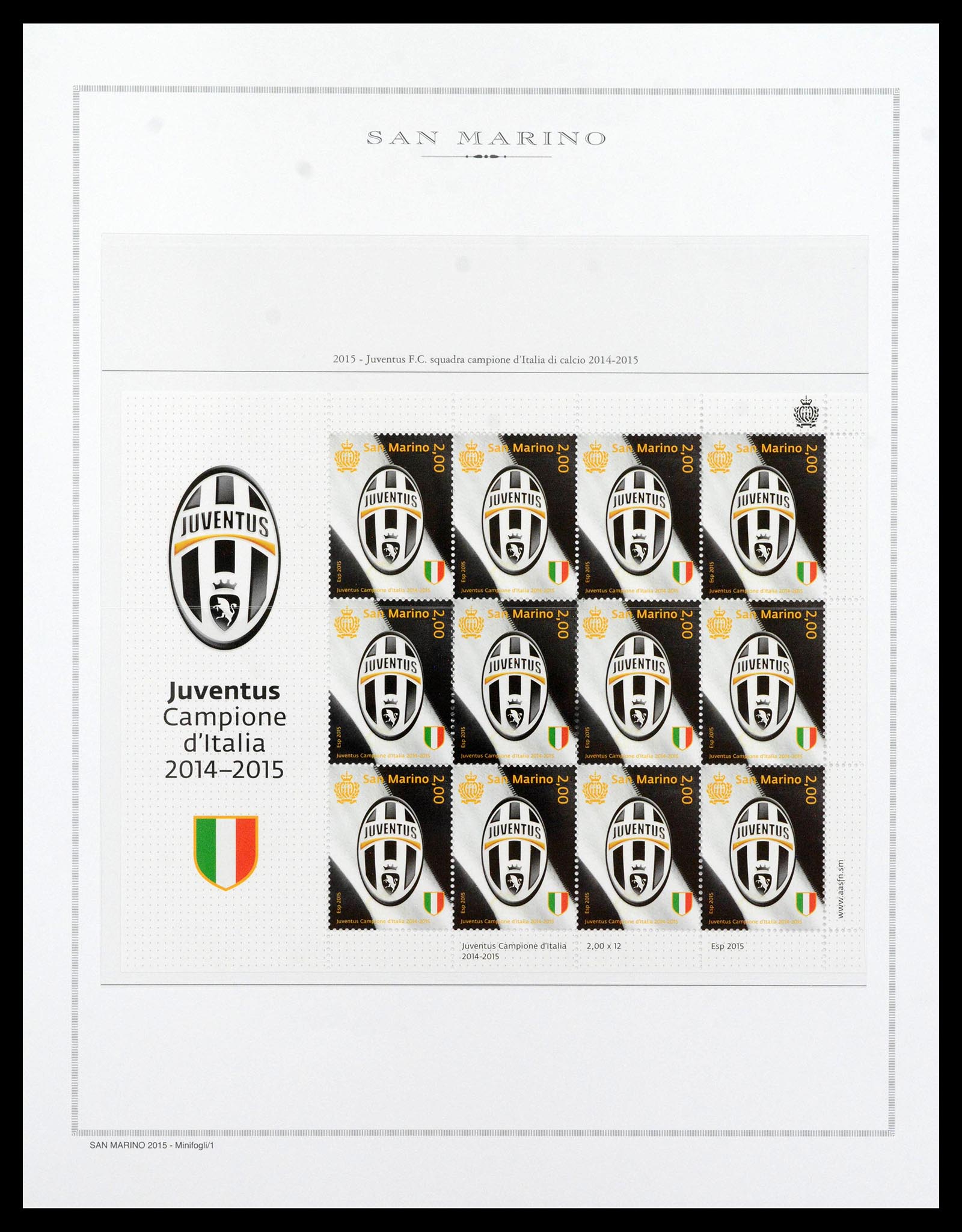 38955 0351 - Postzegelverzameling 38955 San Marino 1892-2017.