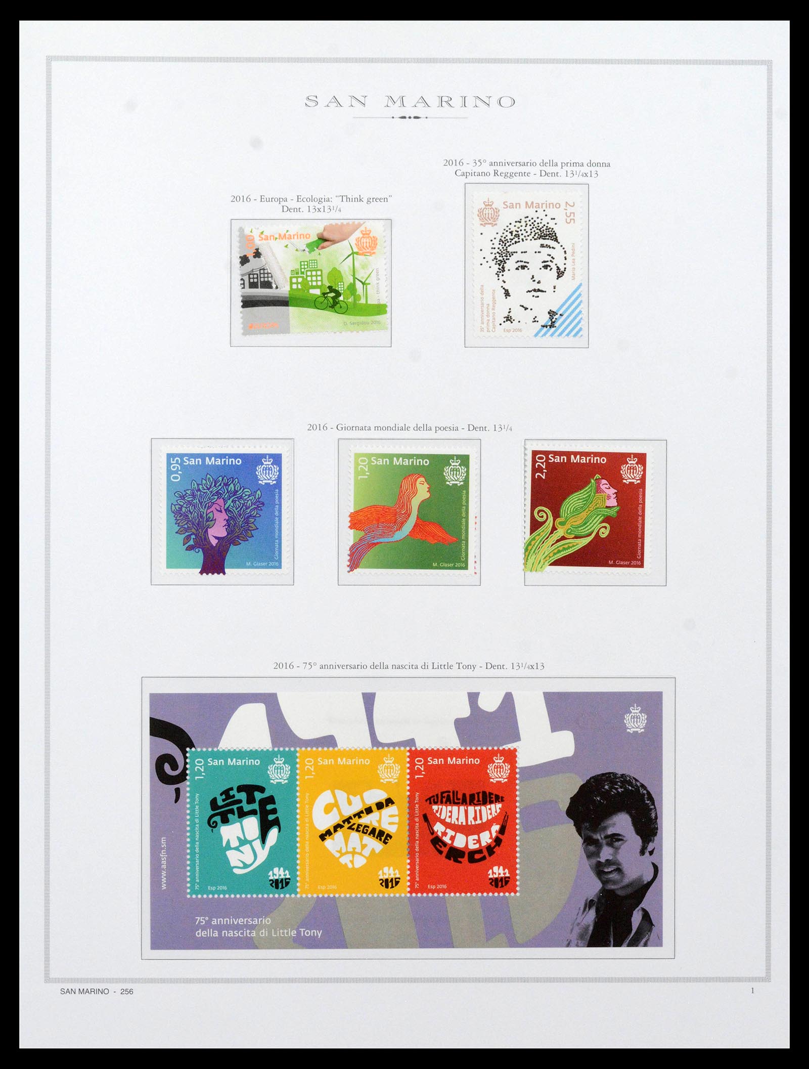 38955 0353 - Stamp collection 38955 San Marino 1892-2017.