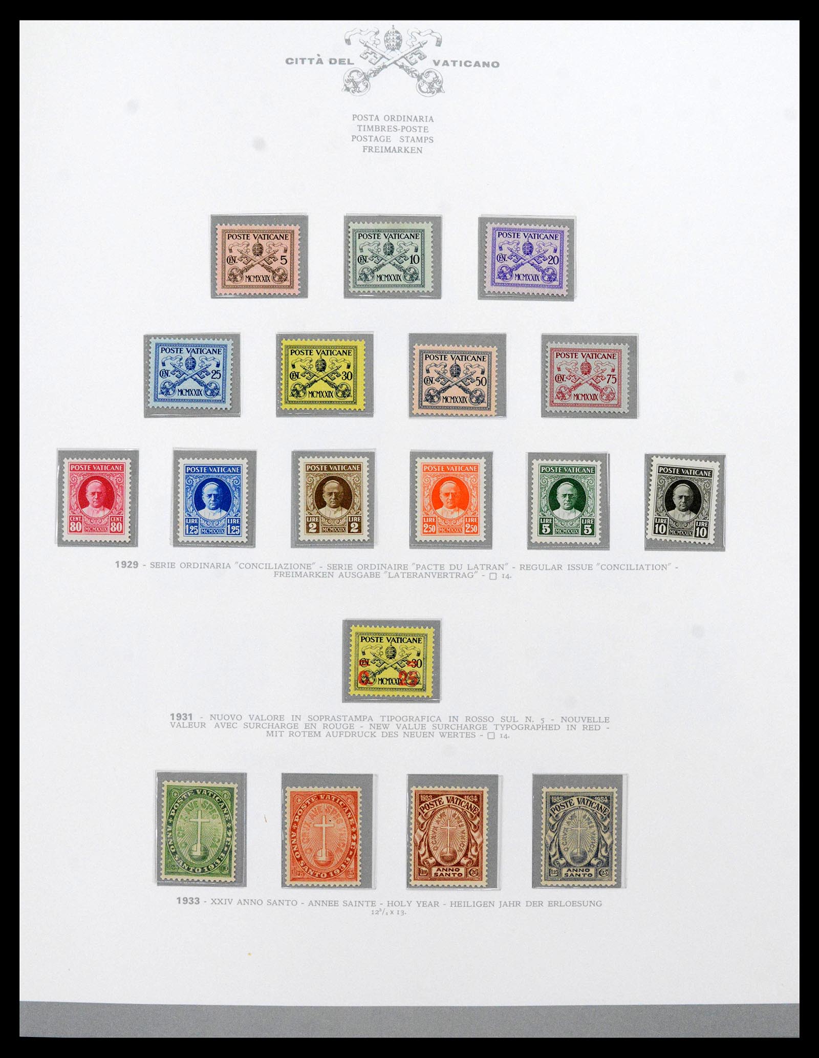 38956 0001 - Postzegelverzameling 38956 Vaticaan overcompleet 1929-2014.