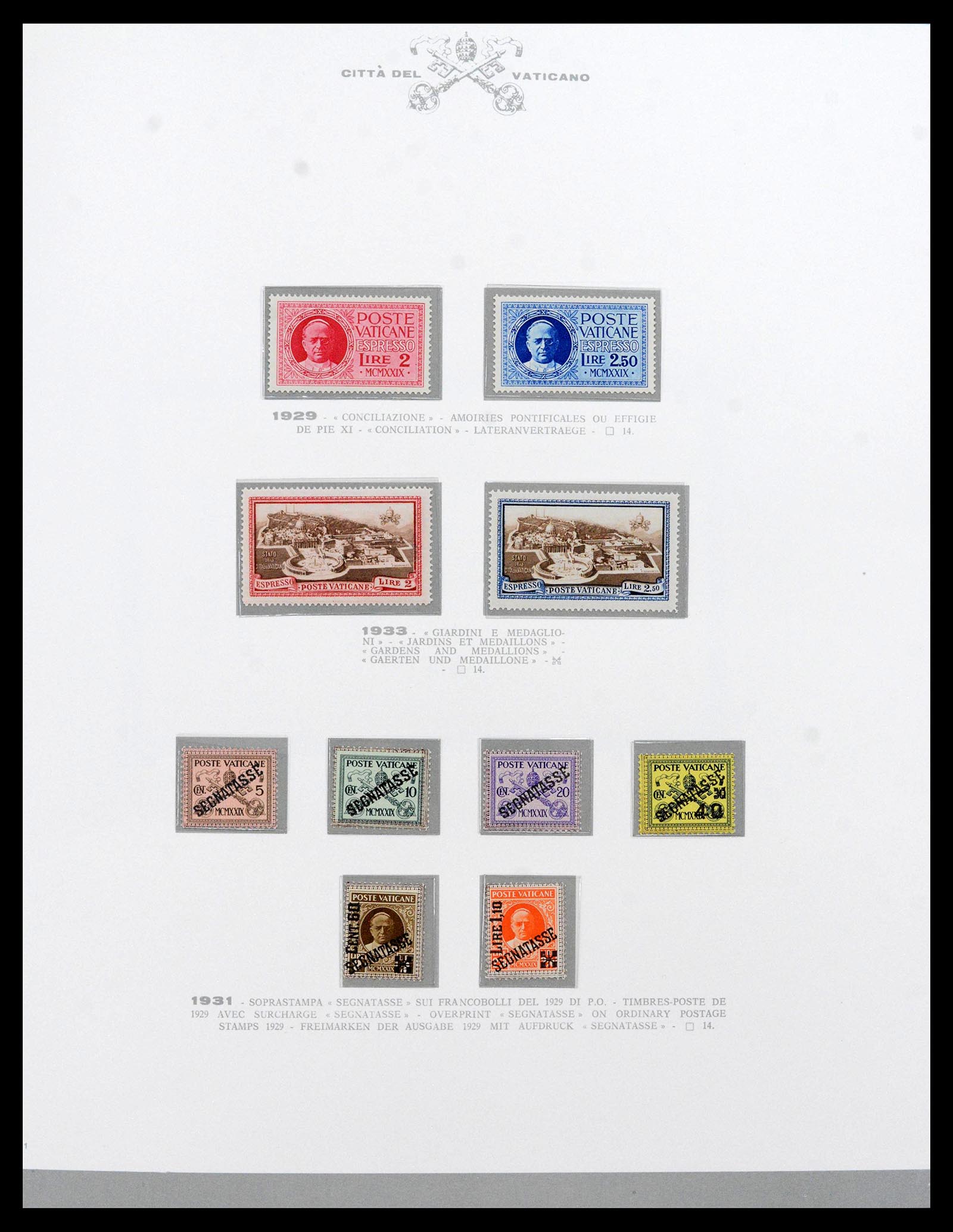 38956 0003 - Postzegelverzameling 38956 Vaticaan overcompleet 1929-2014.