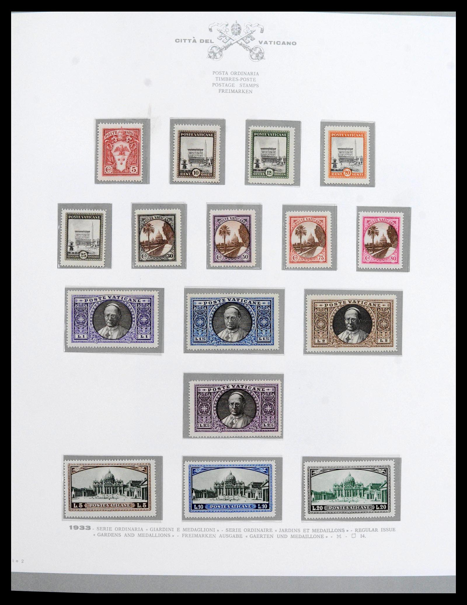 38956 0005 - Postzegelverzameling 38956 Vaticaan overcompleet 1929-2014.